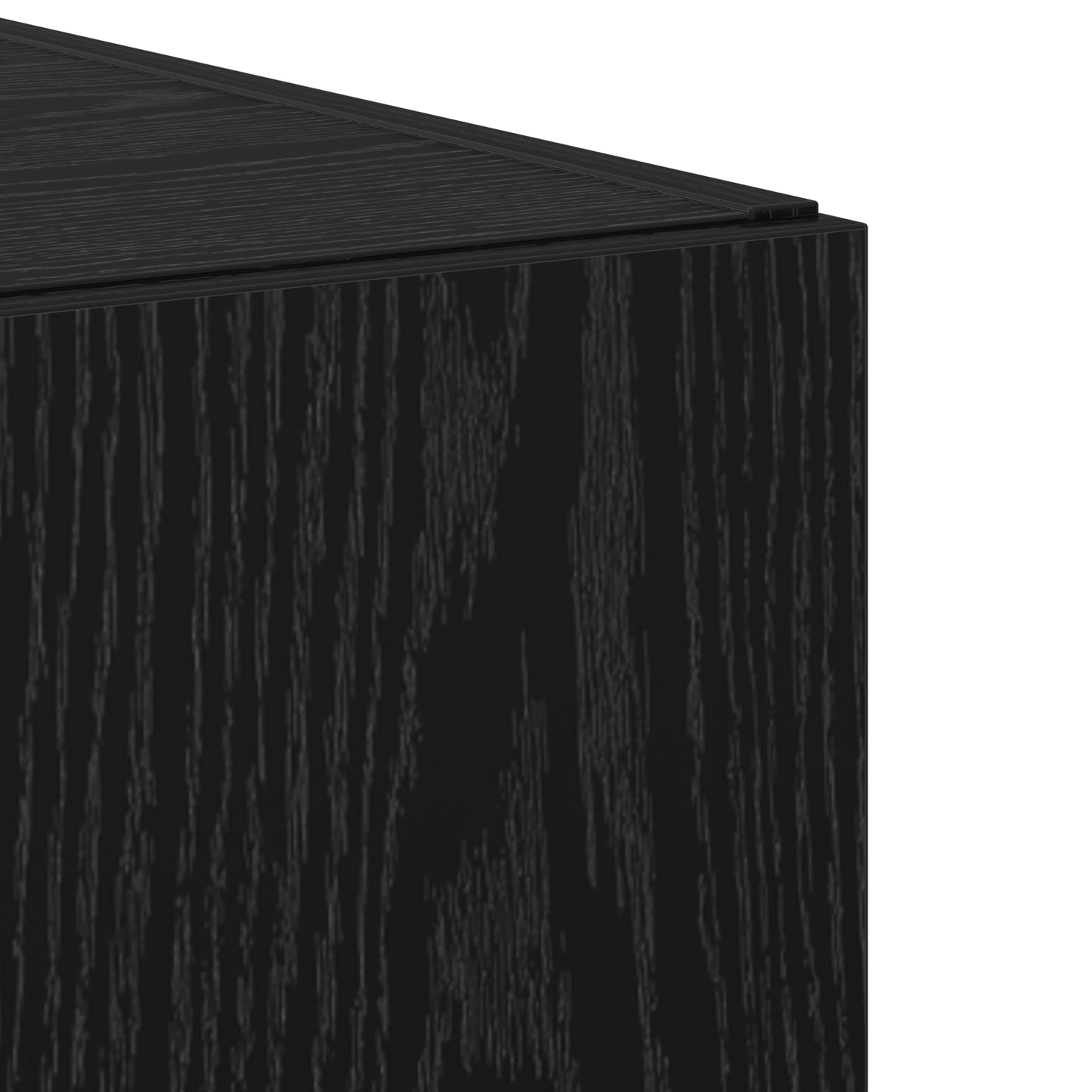 Highboard Black Oak 50x42.5x185 cm Engineered Wood