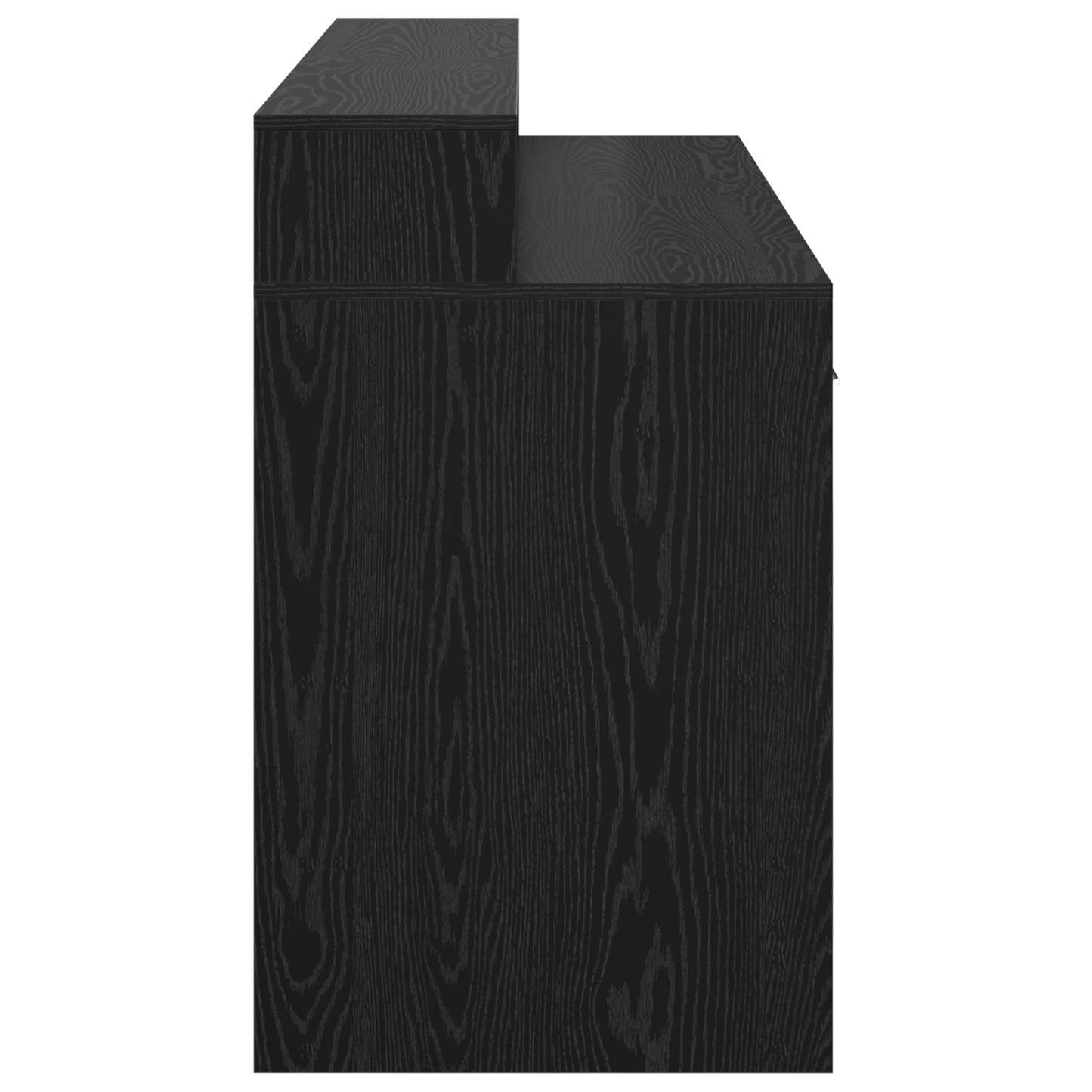 Desk Black Oak 140x55x91 cm Engineered Wood
