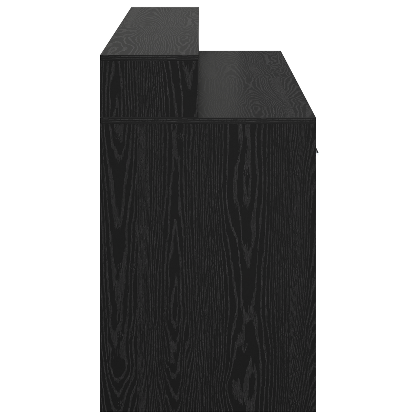 Desk Black Oak 160x55x91 cm Engineered Wood