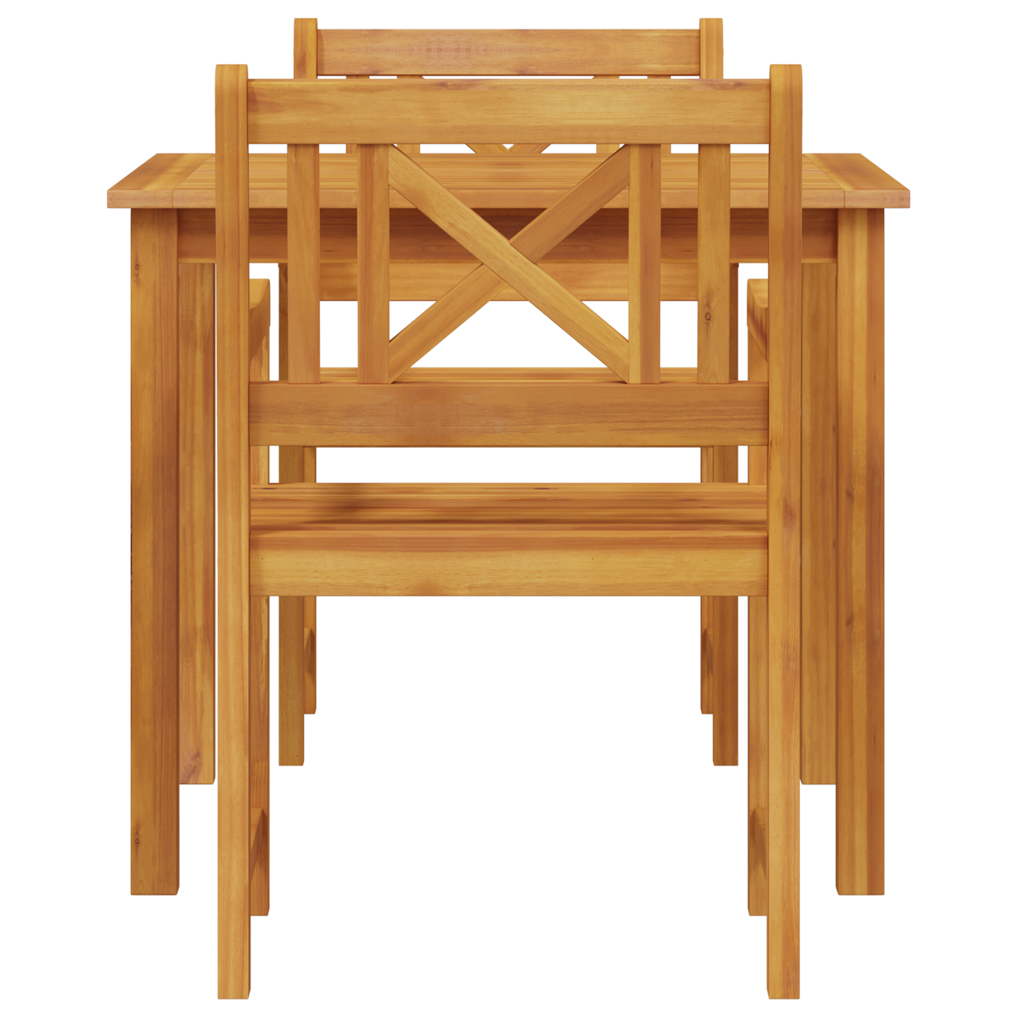 3 Piece Garden Dining Set Solid Wood Acacia