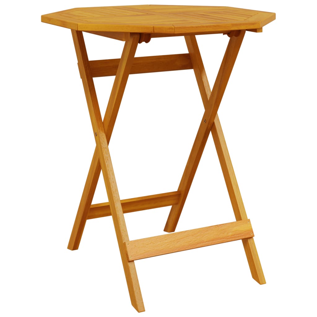 3 Piece Folding Bistro Set Solid Wood Acacia