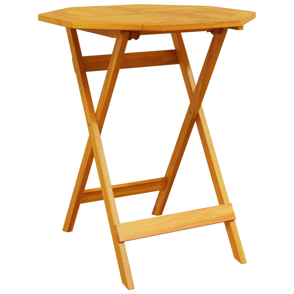 3 Piece Folding Bistro Set Solid Wood Acacia