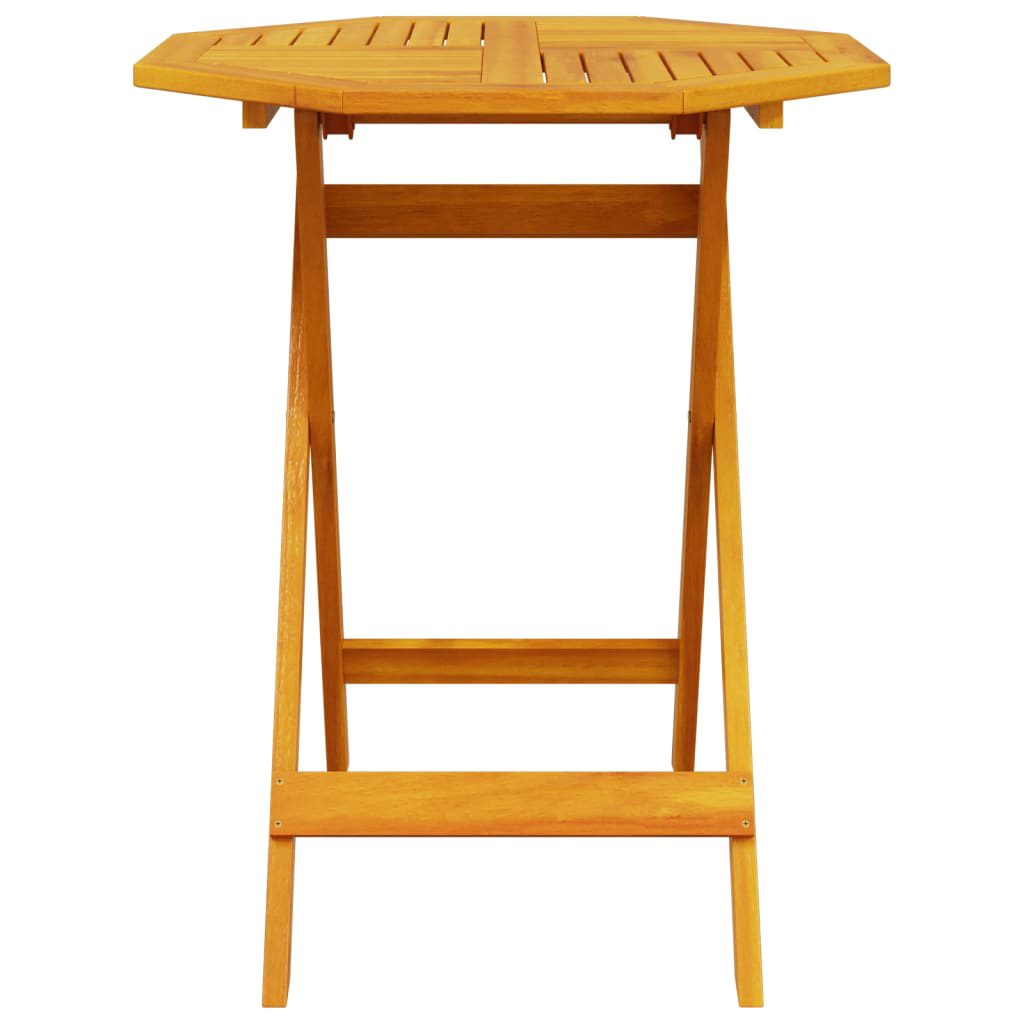 3 Piece Folding Bistro Set Solid Wood Acacia