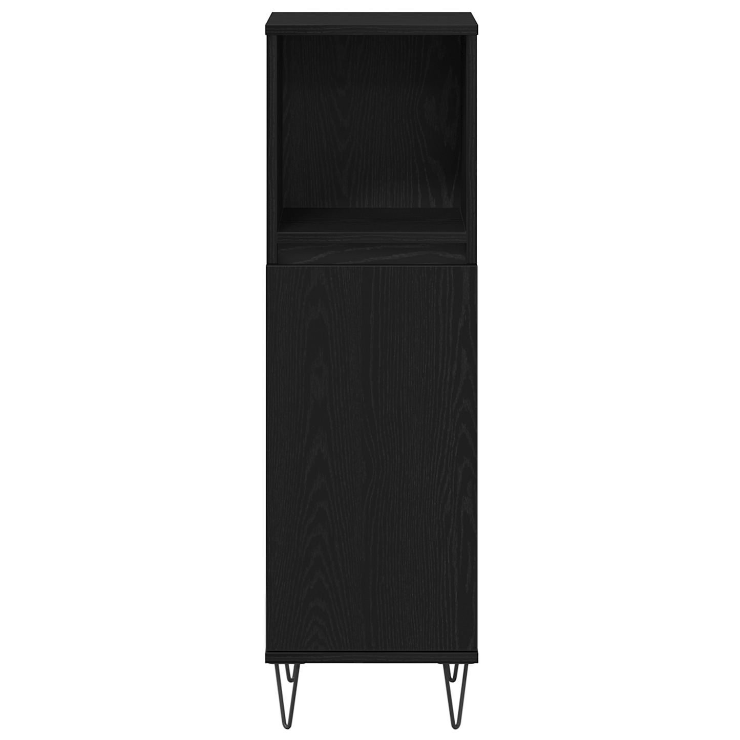 3 piece Bathroom Furniture Set Black Oak Engineered Wood