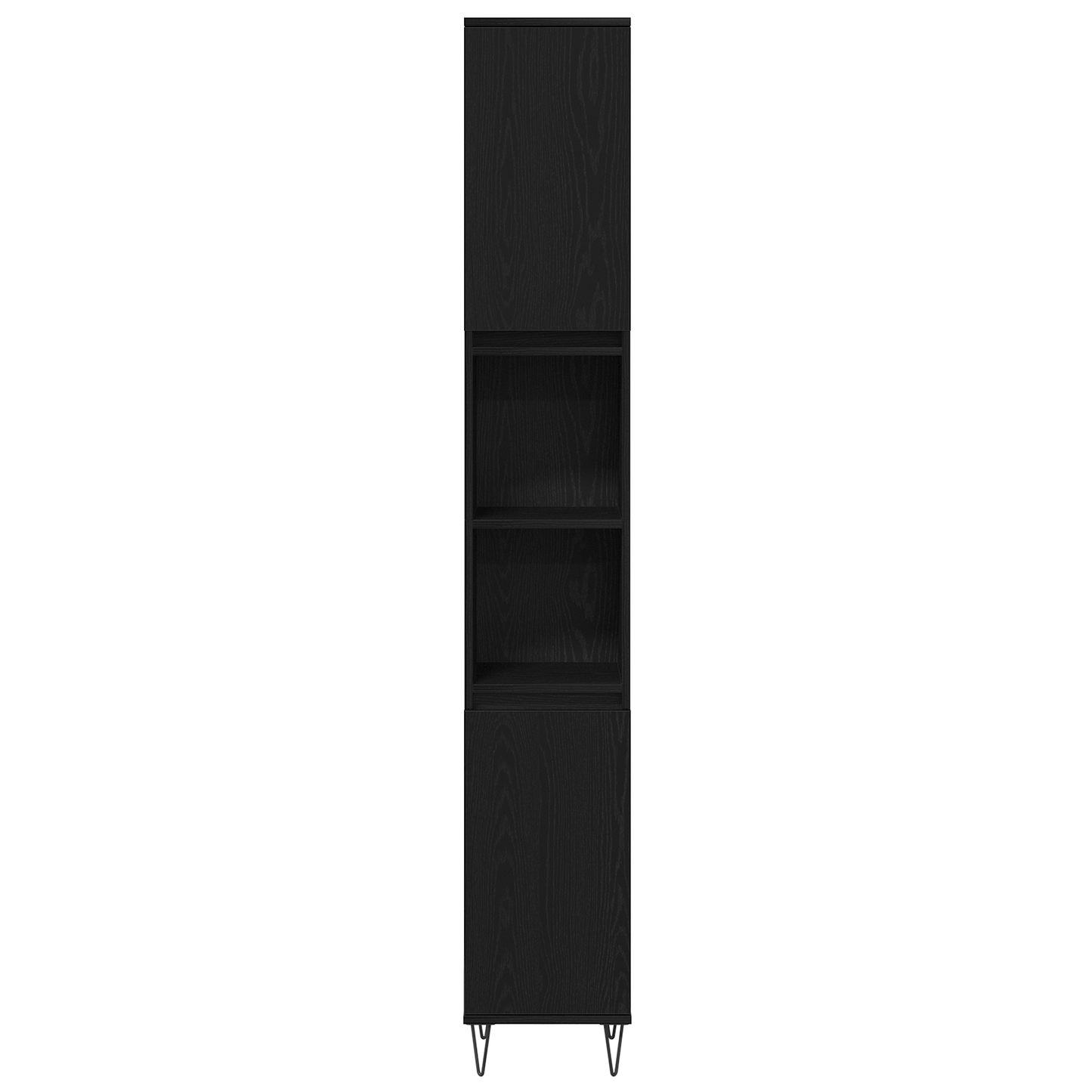 3 piece Bathroom Furniture Set Black Oak Engineered Wood