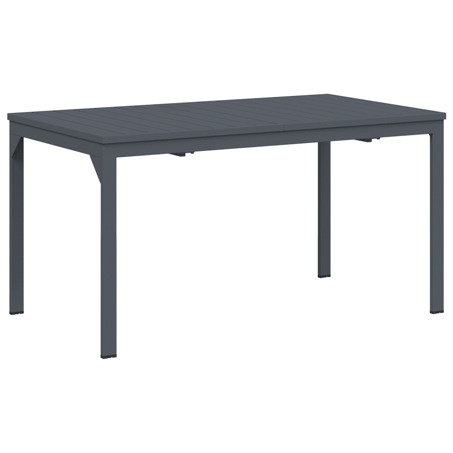 7 Piece Garden Dining Set Anthracite Steel