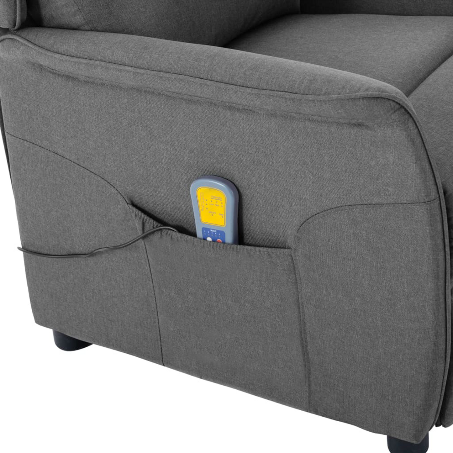 Massage Chair Light Grey Fabric