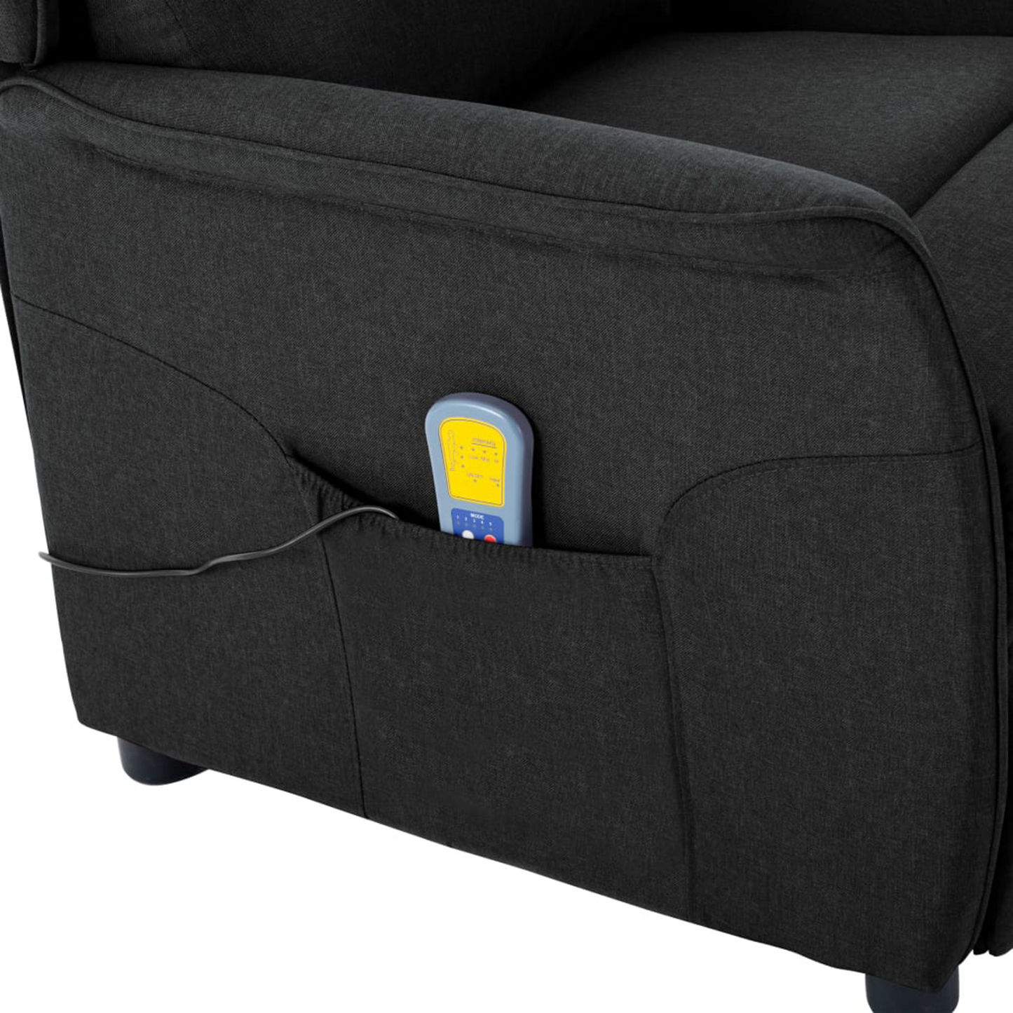 Massage Chair Black Fabric