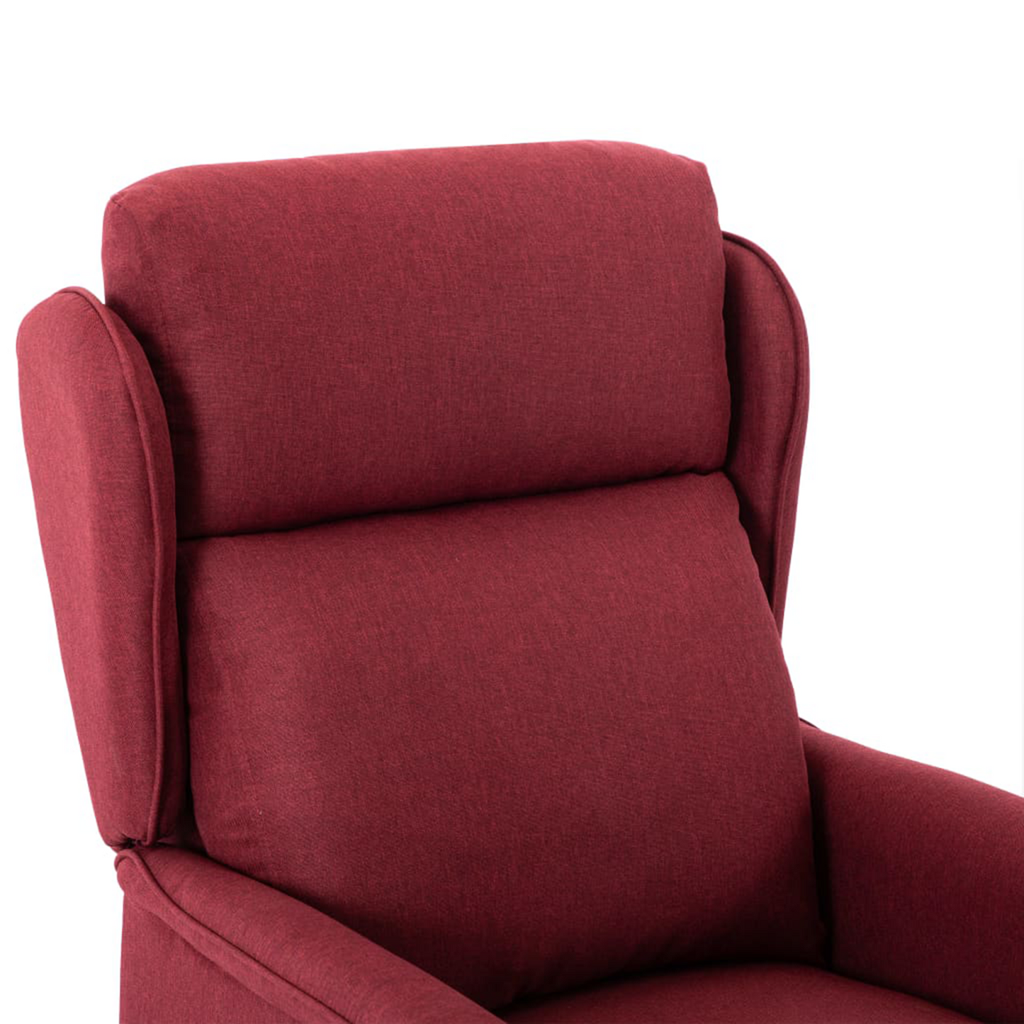 Massage Chair Wine Red Fabric