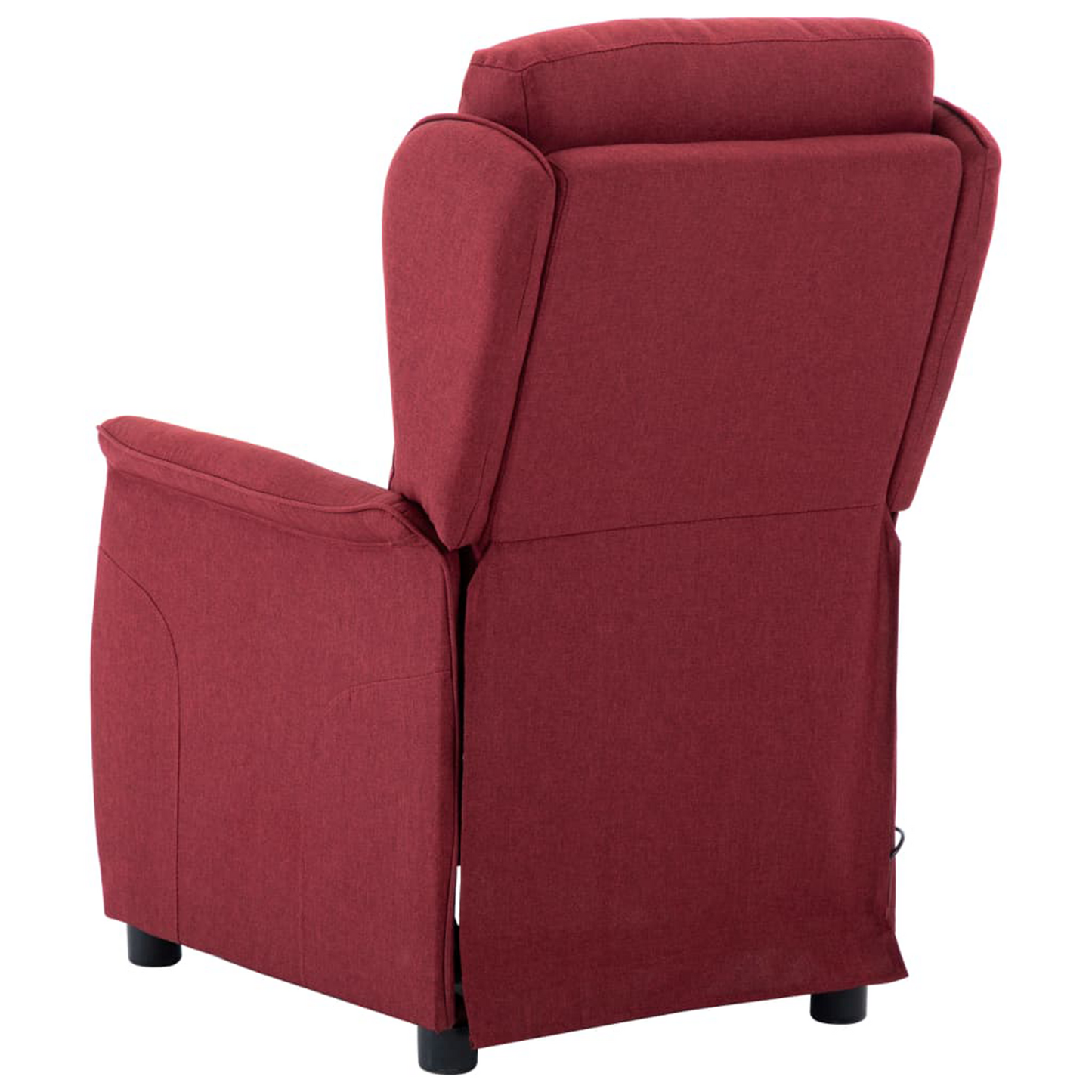 Massage Chair Wine Red Fabric