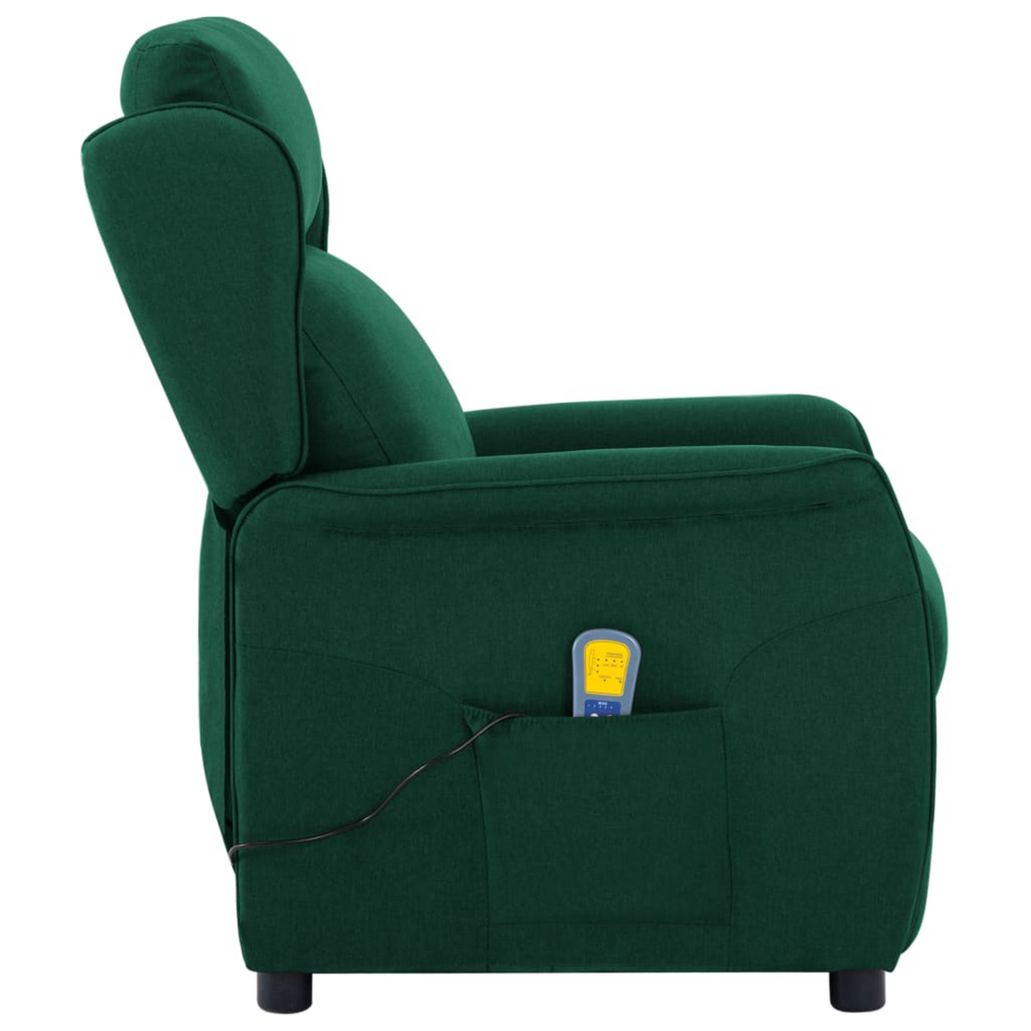 Massage Chair Dark Green Fabric