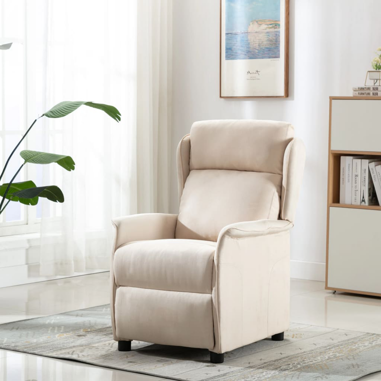 Massage Chair Cream Fabric