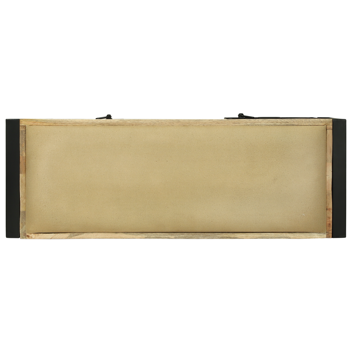 Bench Cabinet 100x35x50 cm Solid Wood Rough Mango