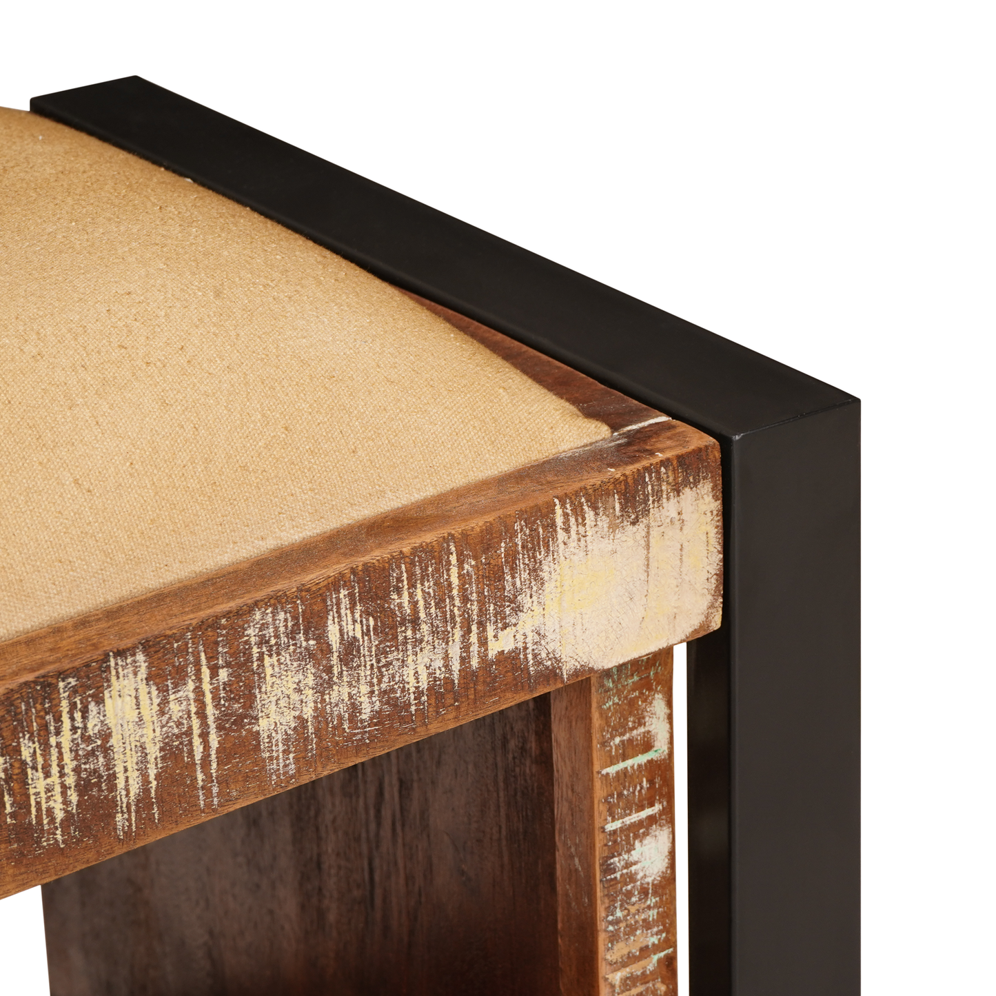 Storage Bench Multicolour 80x35x40 cm Solid Wood Reclaimed