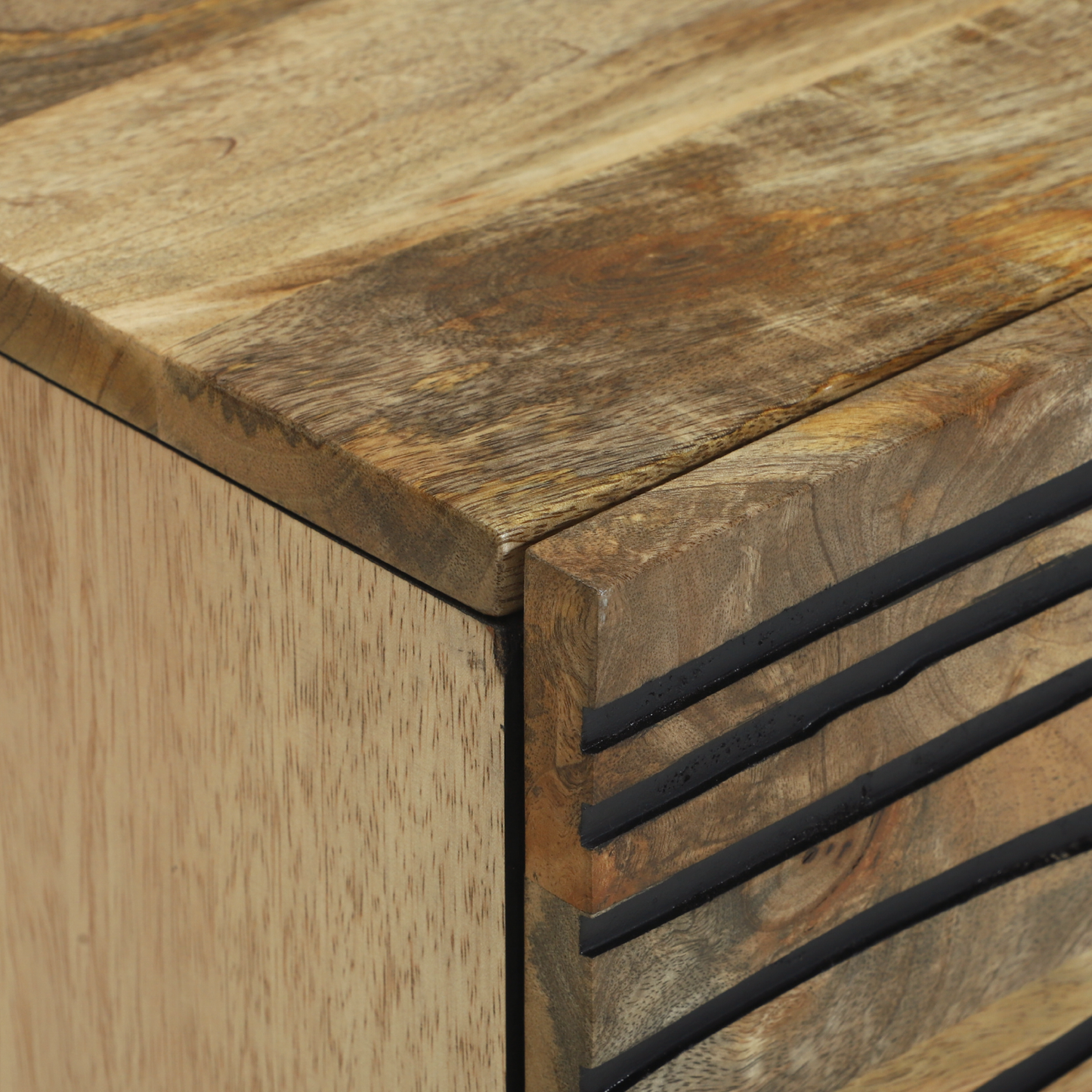 Bedside Cabinets 2 pcs 40x33.5x46 cm Solid Wood Mango and Engineered Wood