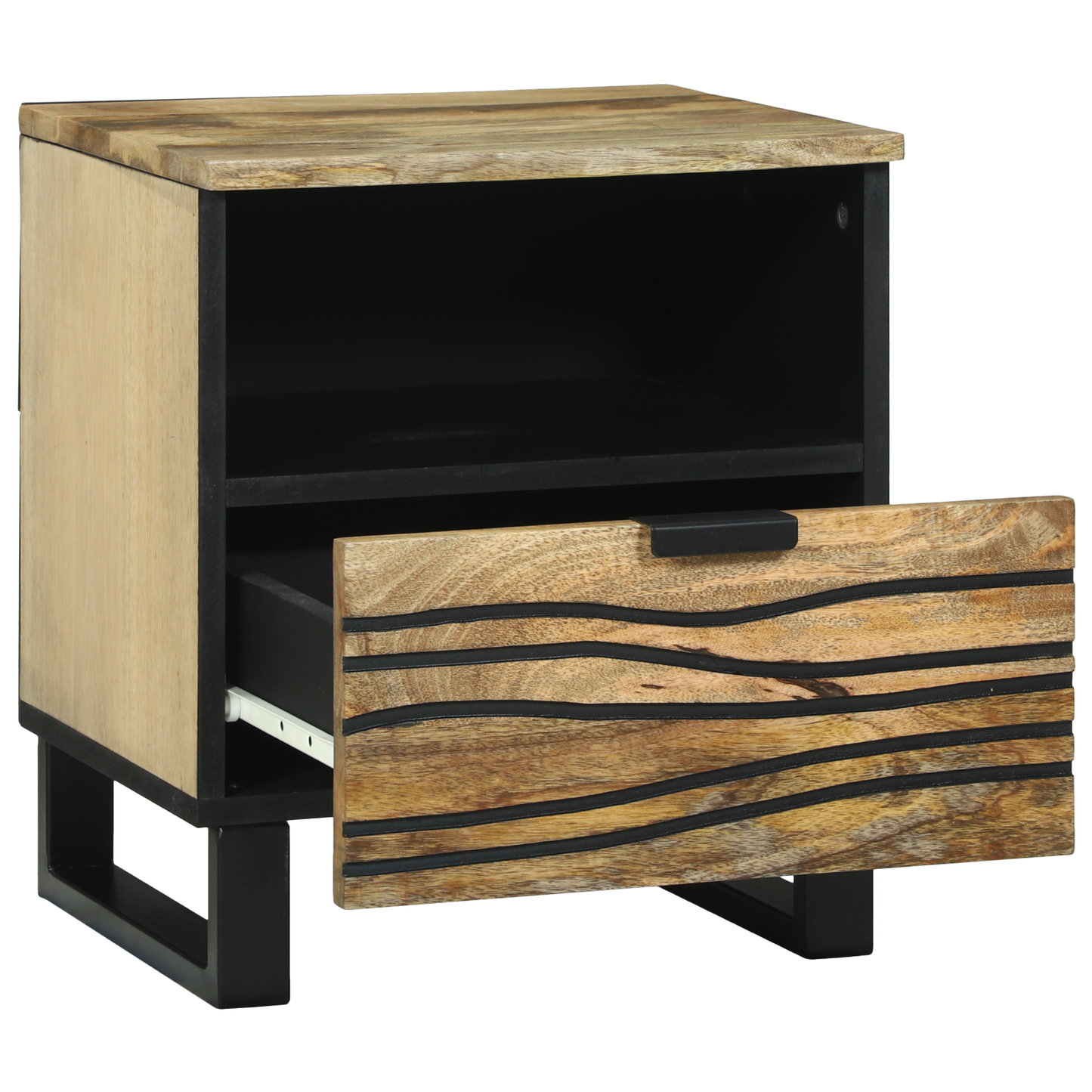 Bedside Cabinets 2 pcs 40x33x46 cm Solid Wood Mango