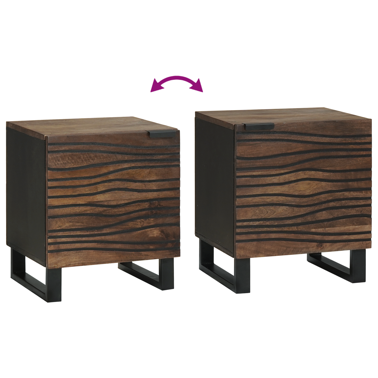 Bedside Cabinet 40x33.5x46 cm Solid Wood Mango