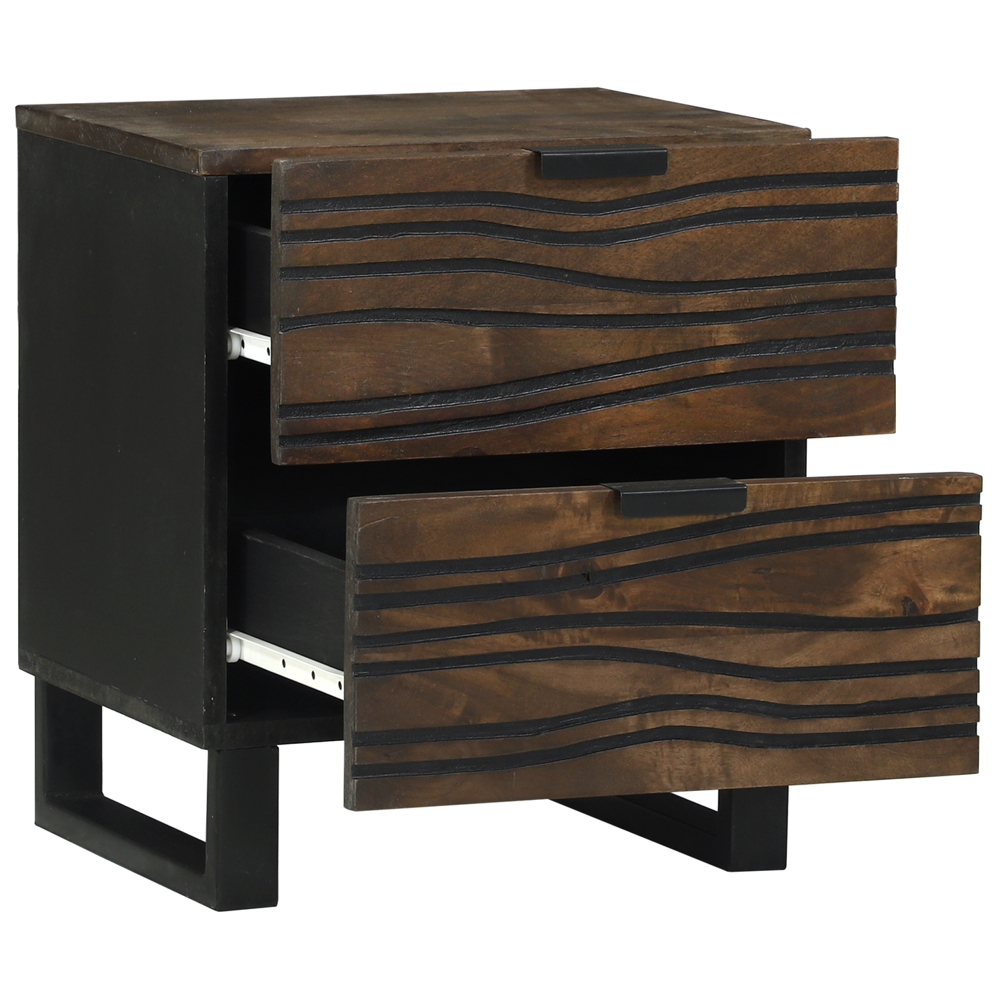 Bedside Cabinets 2 pcs 40x33.5x46 cm Solid Wood Mango