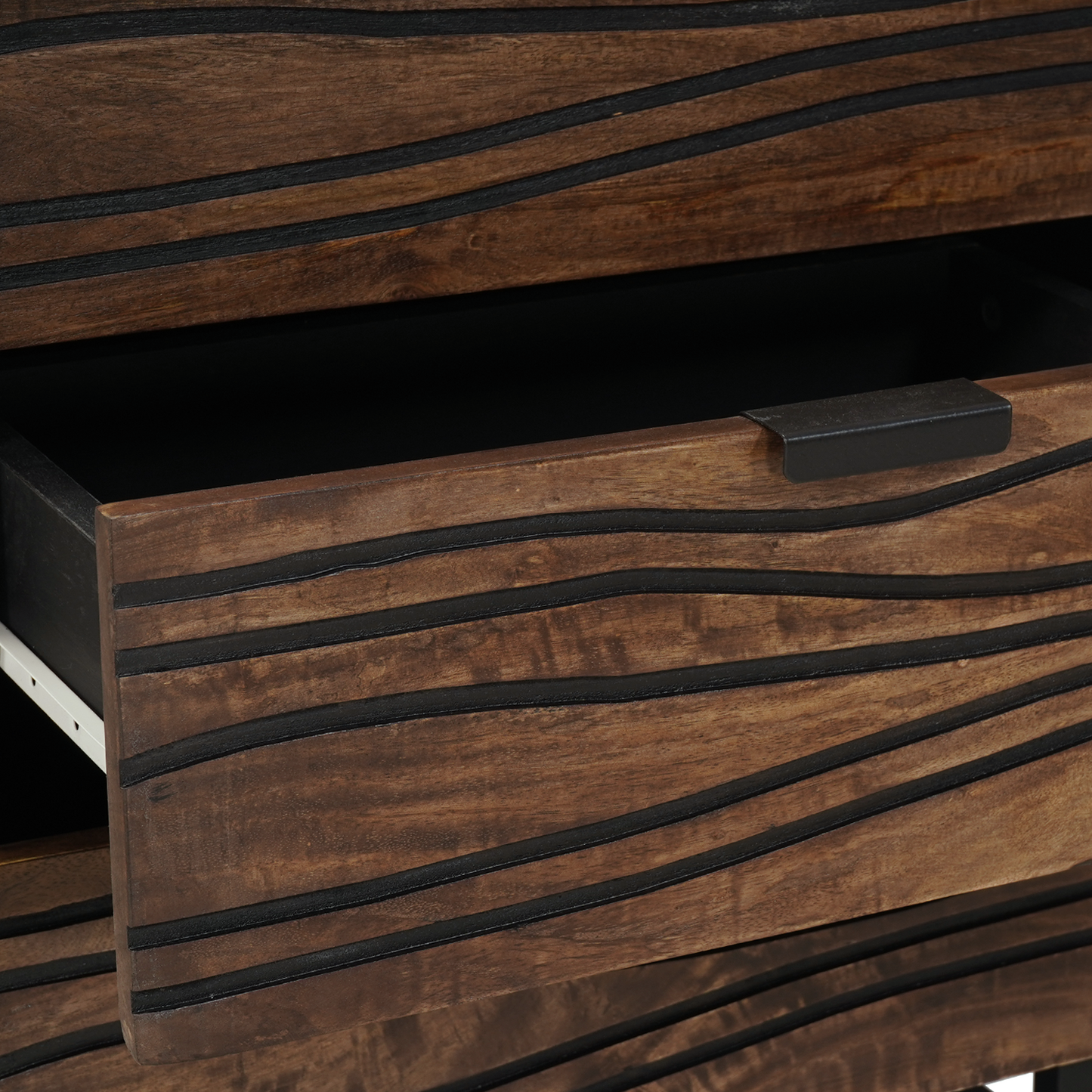 Bedside Cabinet 50x33x60 cm Solid Wood Mango & Engineered Wood