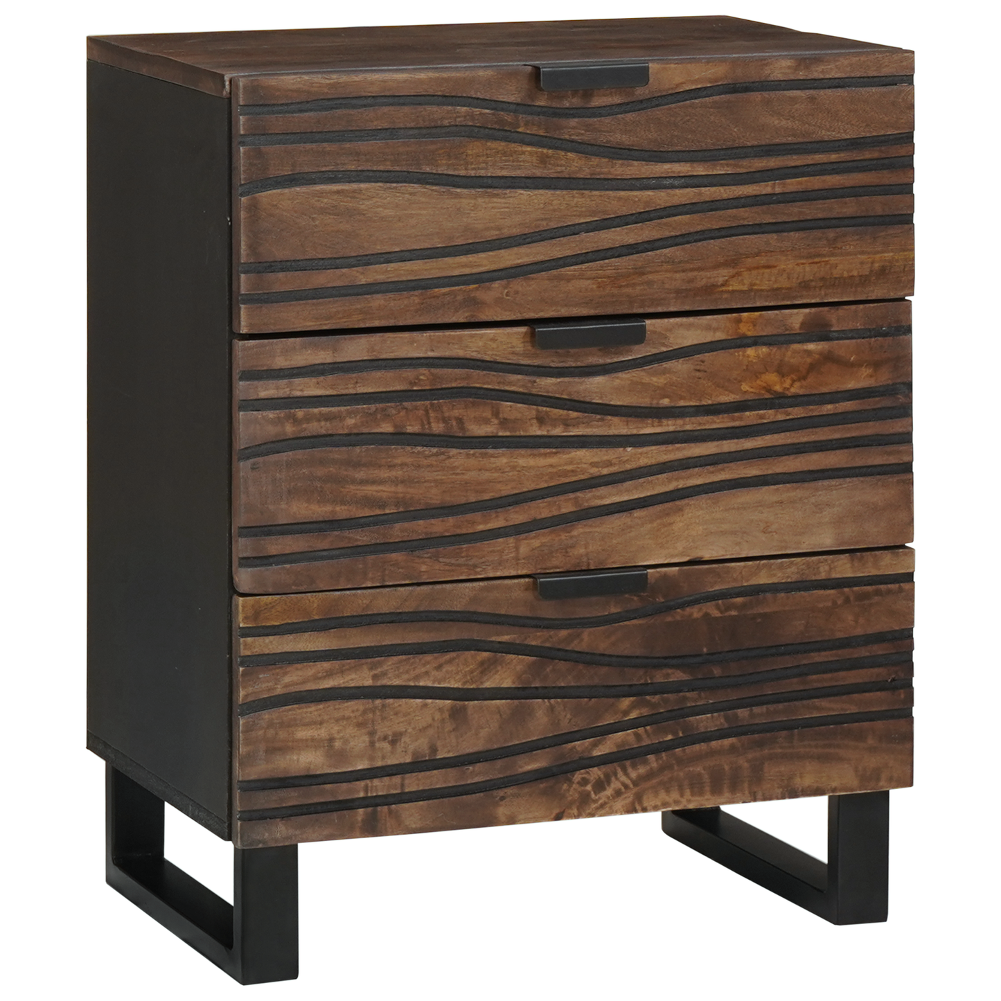 Bedside Cabinet 50x33x60 cm Solid Wood Mango & Engineered Wood