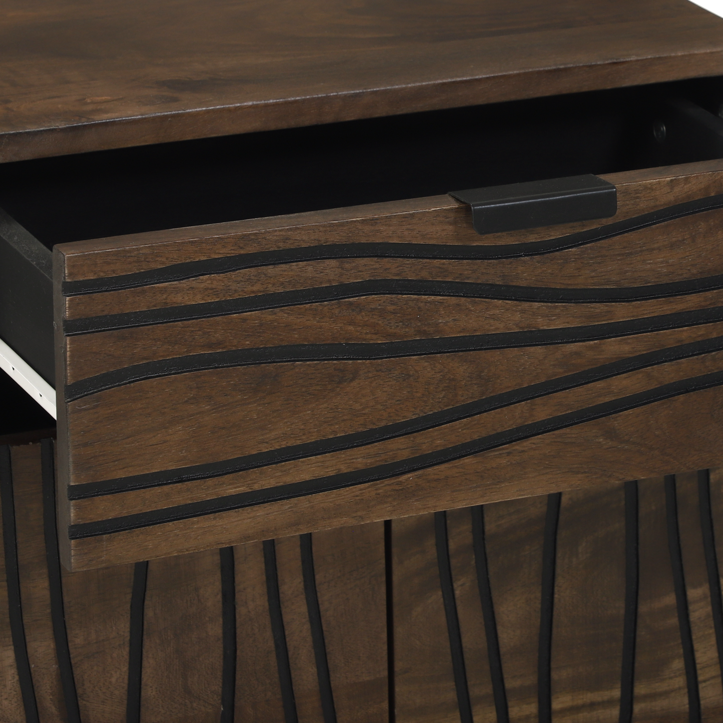 Bedside Cabinet 50x33x60 cm Solid Wood Mango & Engineered Wood