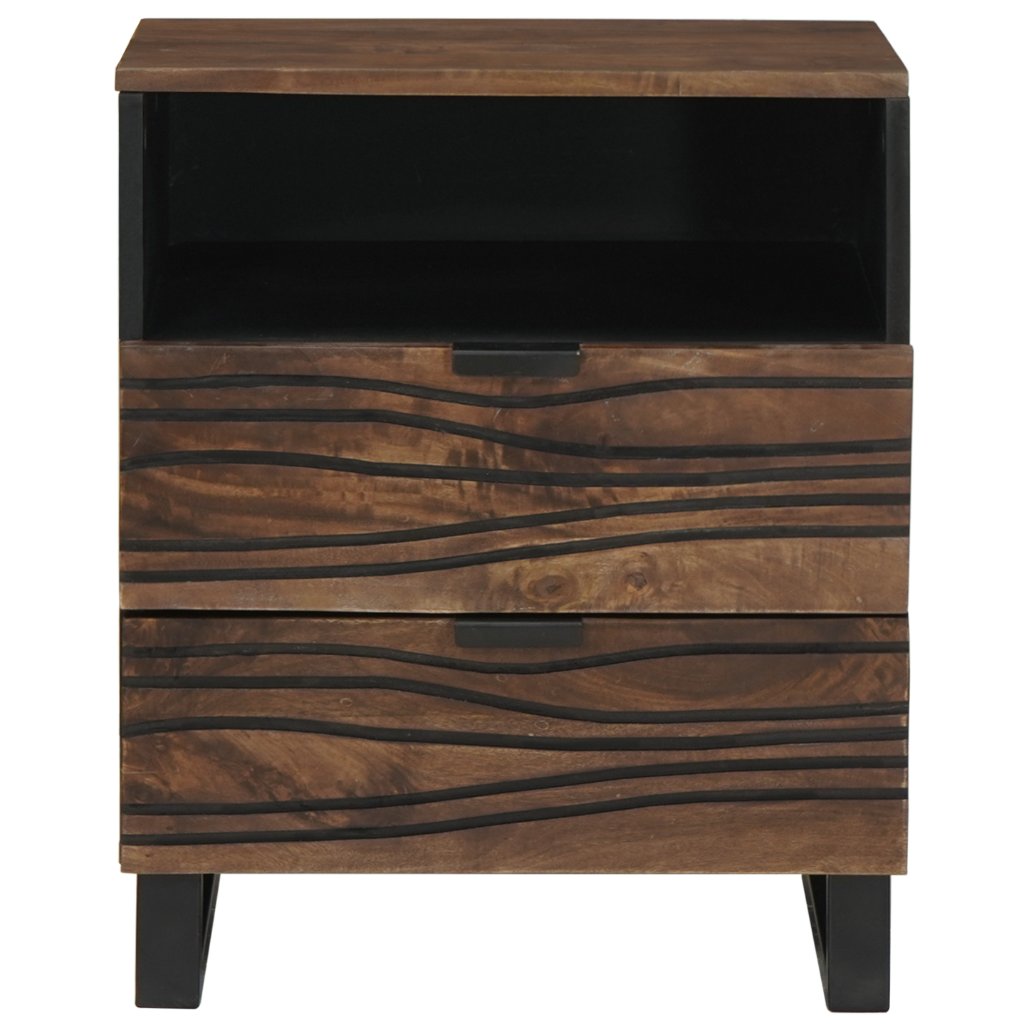 Bedside Cabinet 50x33x60 cm Solid Wood Mango & Engineered Wood