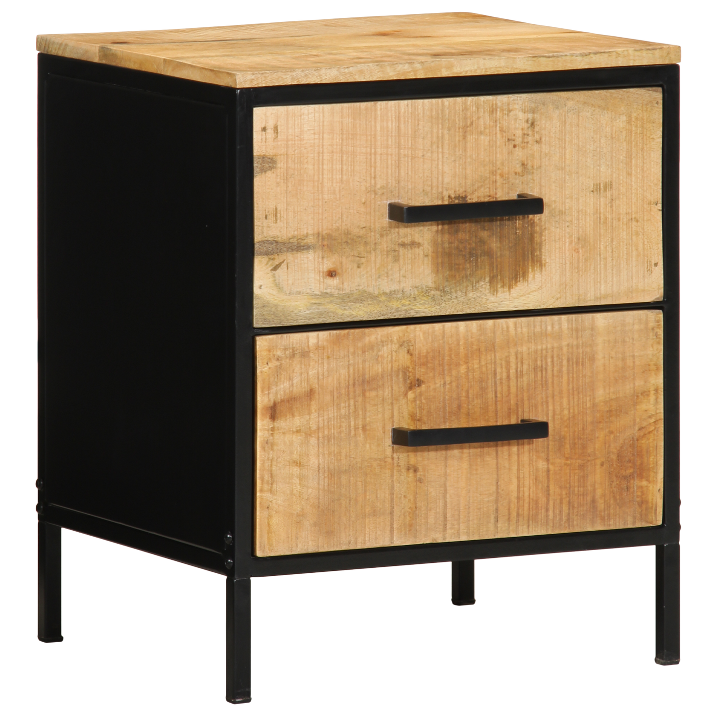 Bedside Cabinet 40x35x50 cm Solid Wood Rough Mango