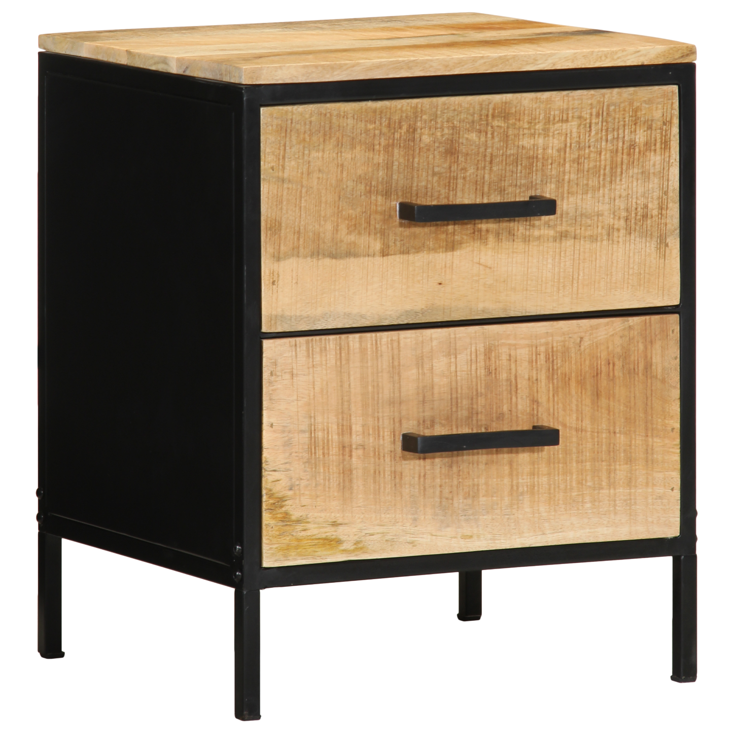 Bedside Cabinet 40x35x50 cm Solid Wood Rough Mango