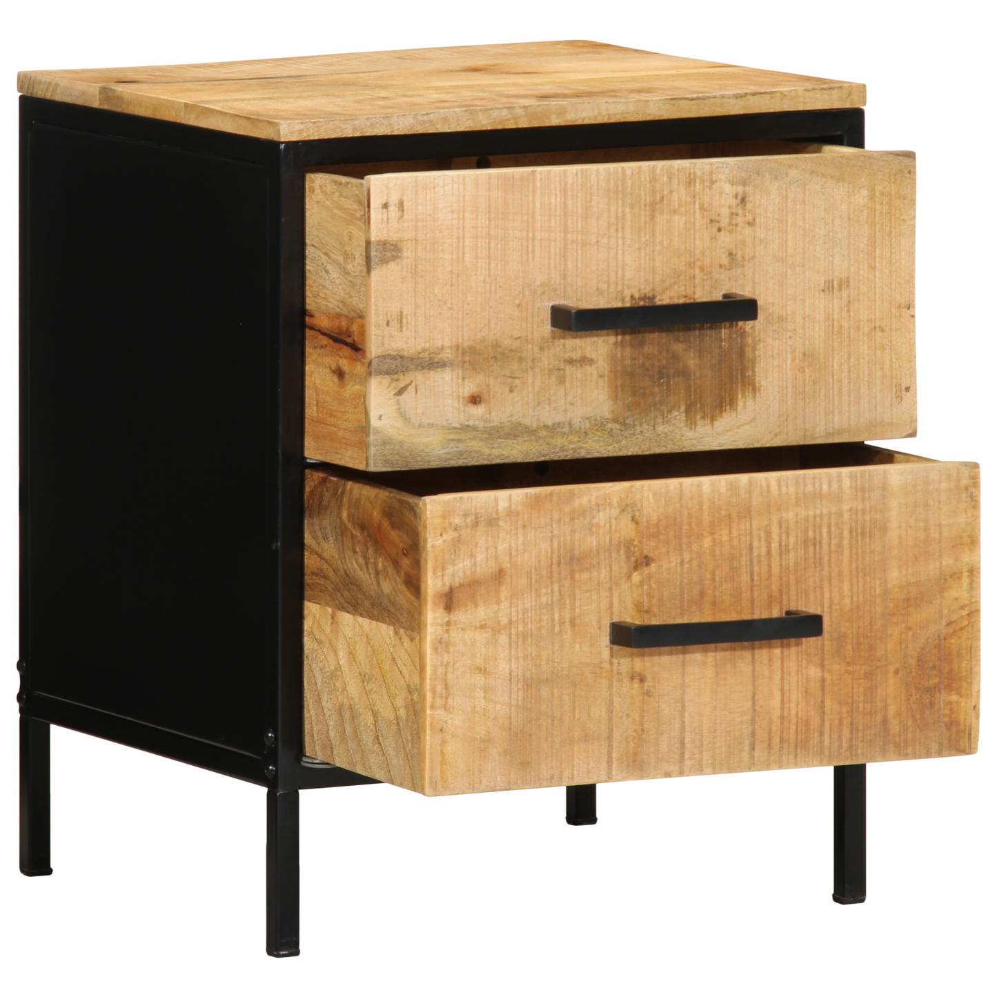 Bedside Cabinet 40x35x50 cm Solid Wood Rough Mango
