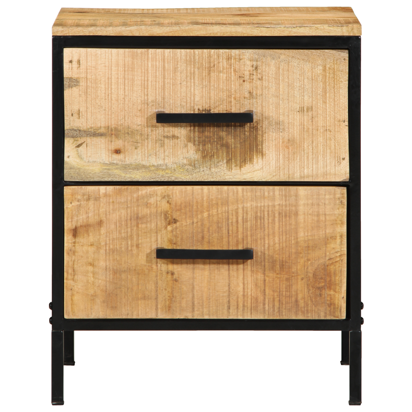Bedside Cabinet 40x35x50 cm Solid Wood Rough Mango