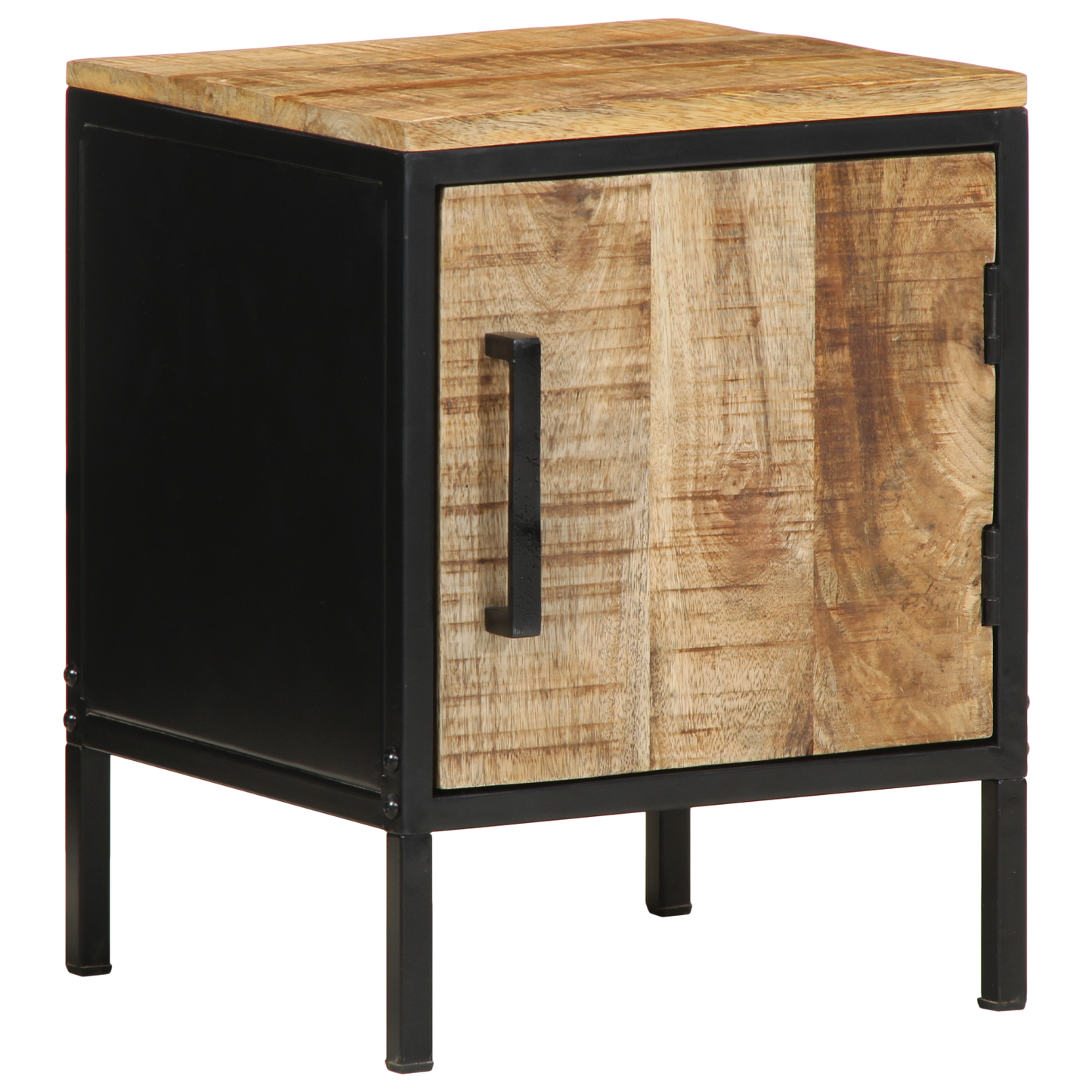 Bedside Cabinet 30x30x40 cm Solid Wood Rough Mango
