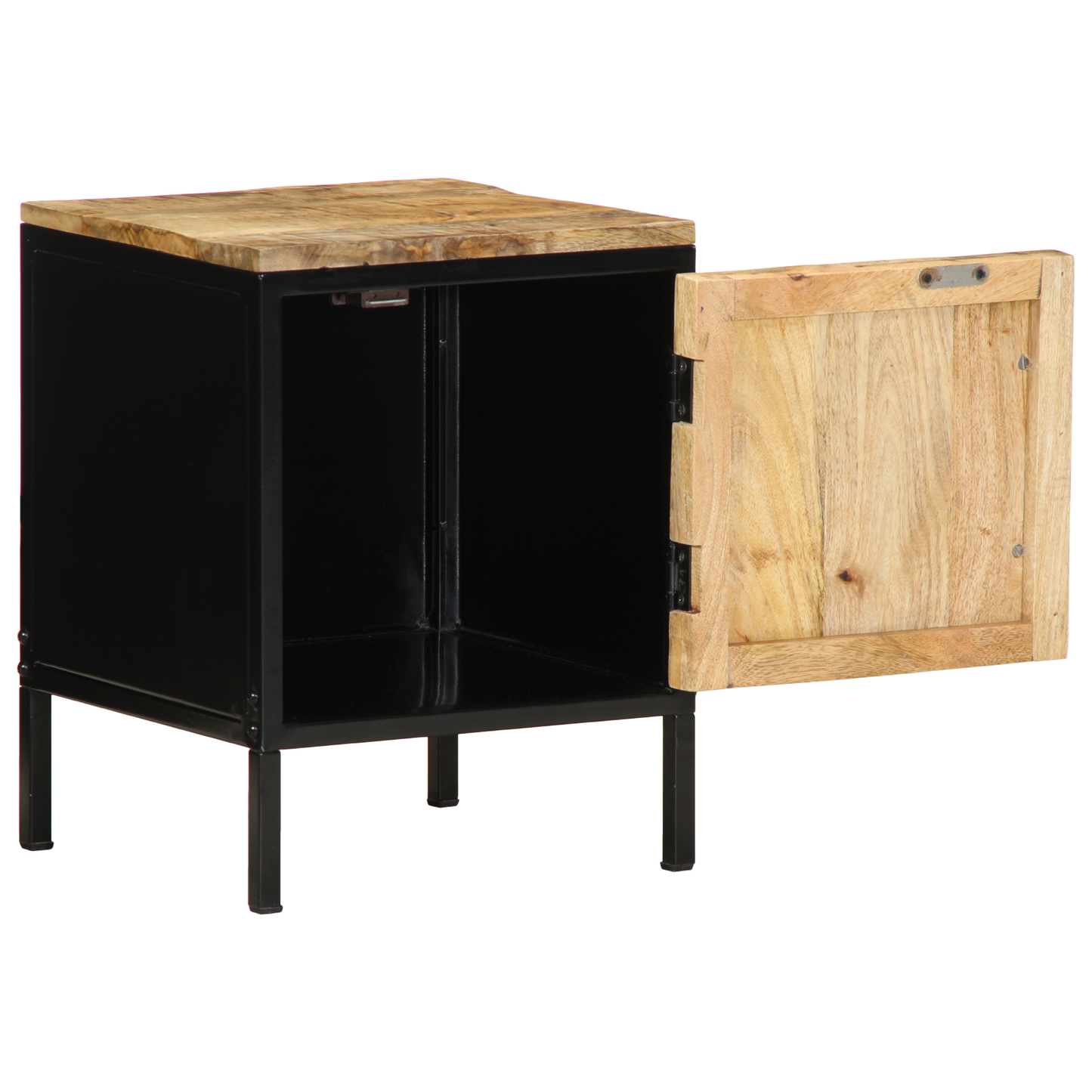 Bedside Cabinet 30x30x40 cm Solid Wood Rough Mango