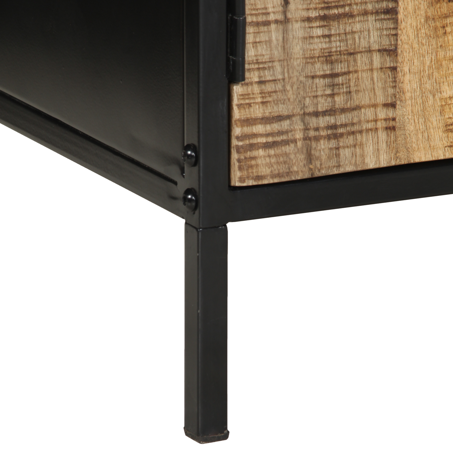 Bedside Cabinets 2 pcs 50x30x45 cm Solid Wood Rough Mango