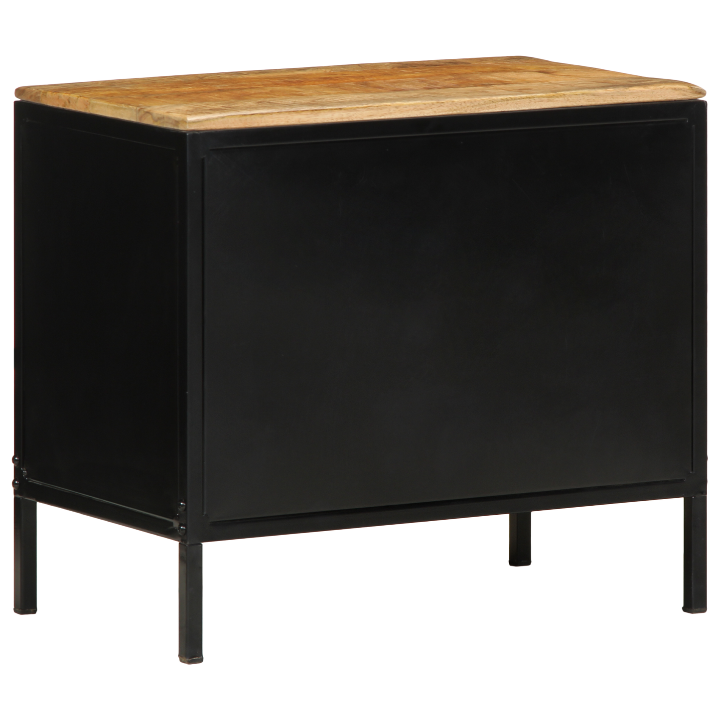 Bedside Cabinets 2 pcs 50x30x45 cm Solid Wood Rough Mango