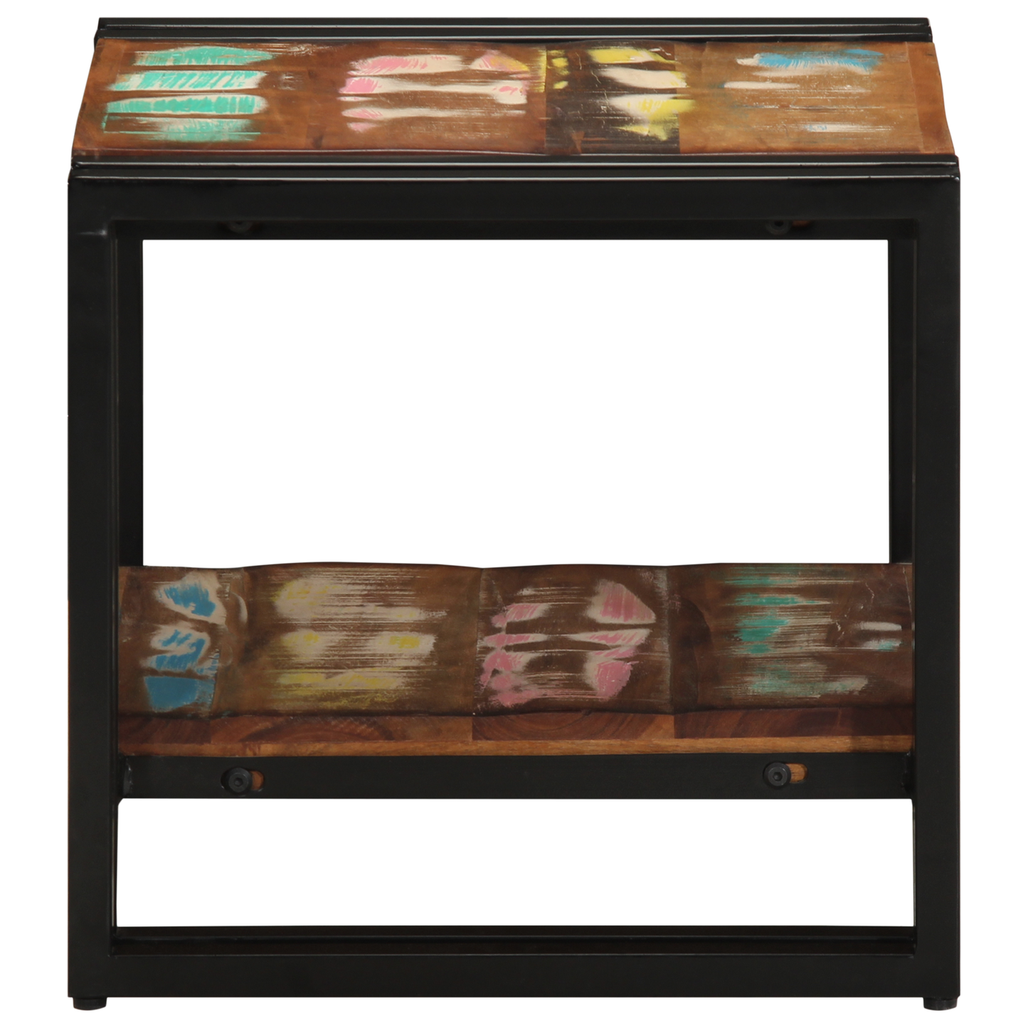 Coffee Table Multicolour 40x50x38 cm Solid Wood Reclaimed