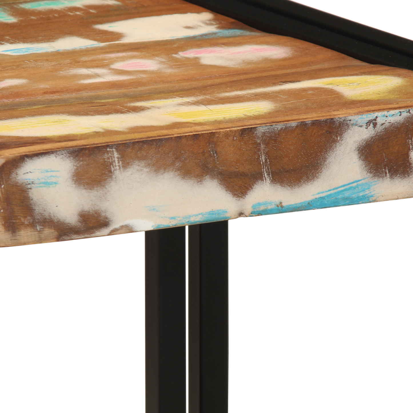 Coffee Table Multicolour 40x50x38 cm Solid Wood Reclaimed