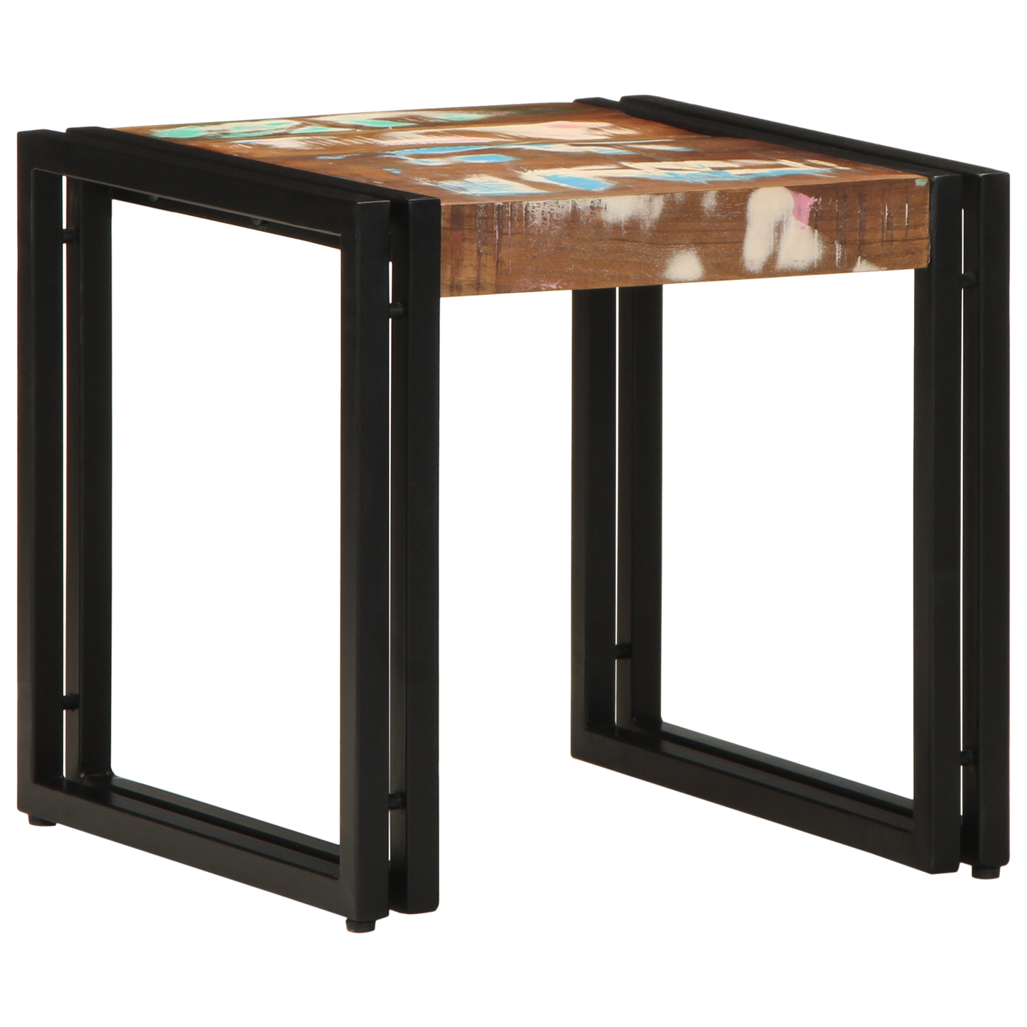 Coffee Table Multicolour 40x50x38 cm Solid Wood Reclaimed