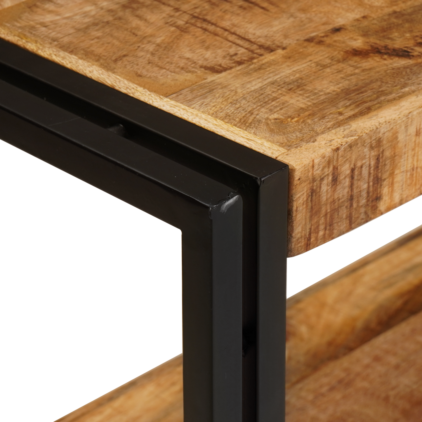 Console Table 160x33x75 cm Solid Rough Wood Mango