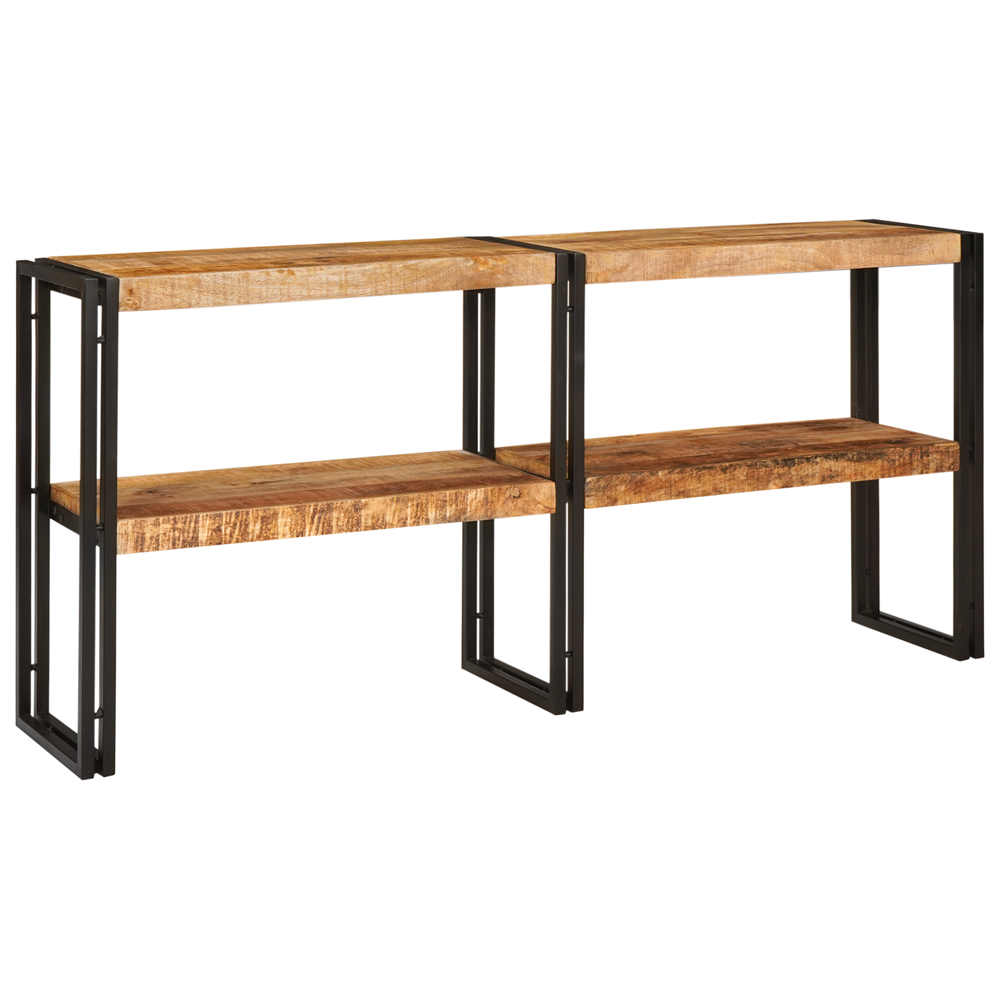 Console Table 160x33x75 cm Solid Rough Wood Mango