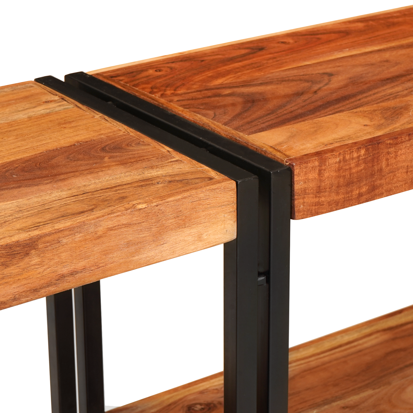 Console Table 160x33x75 cm Solid Rough Acacia