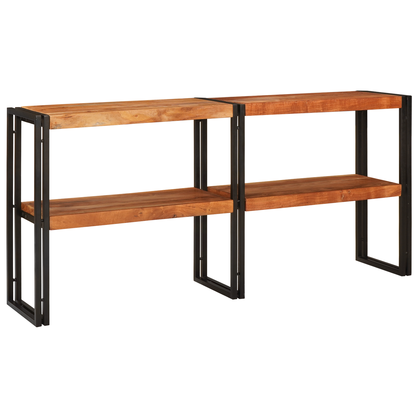 Console Table 160x33x75 cm Solid Rough Acacia