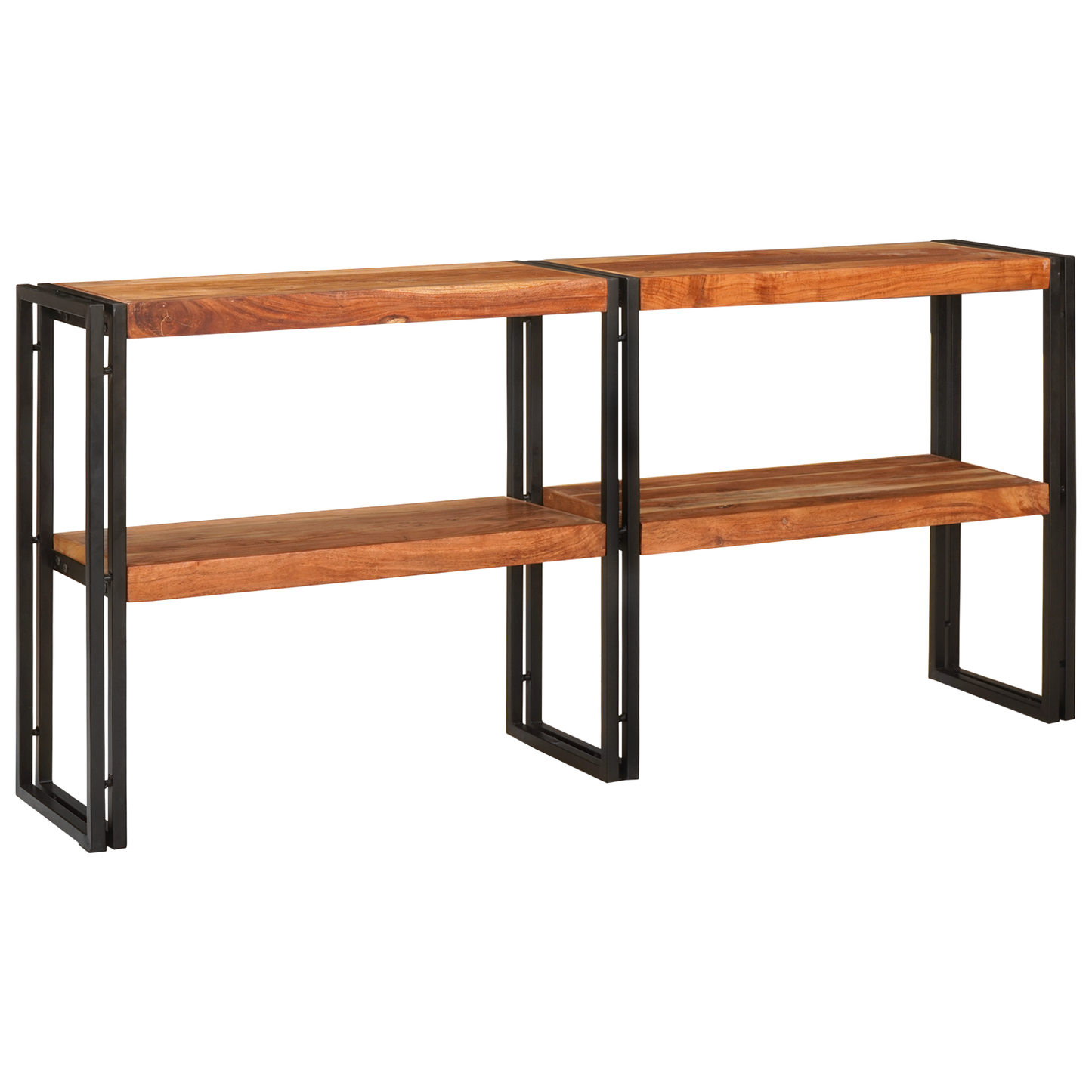 Console Table 160x33x75 cm Solid Rough Acacia