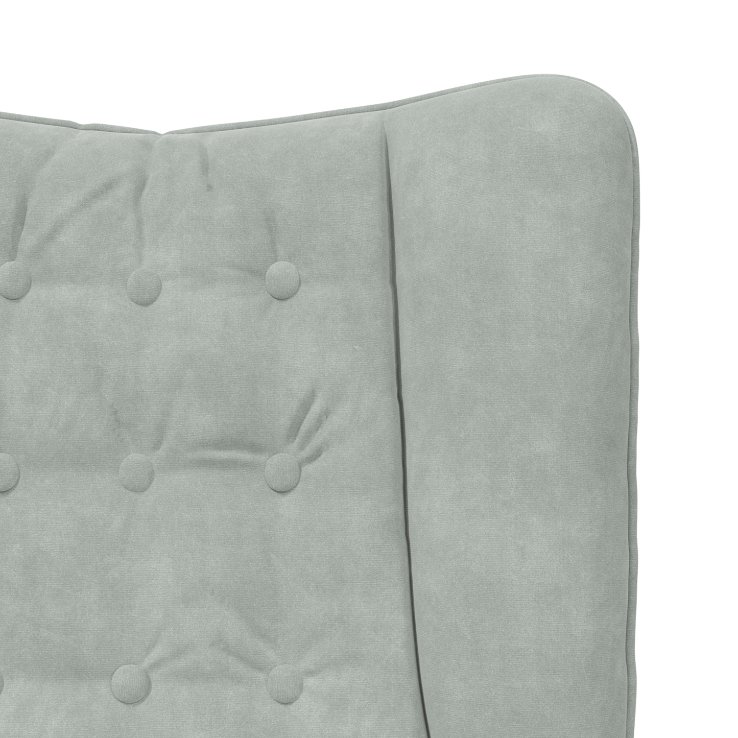 Relaxing Chair Light Grey Velvet