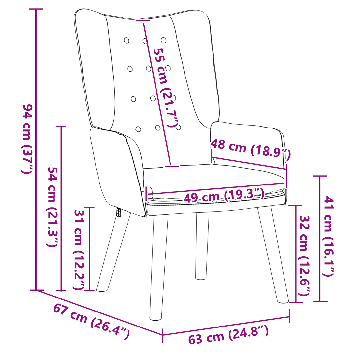 Relaxing Chair Light Grey Velvet