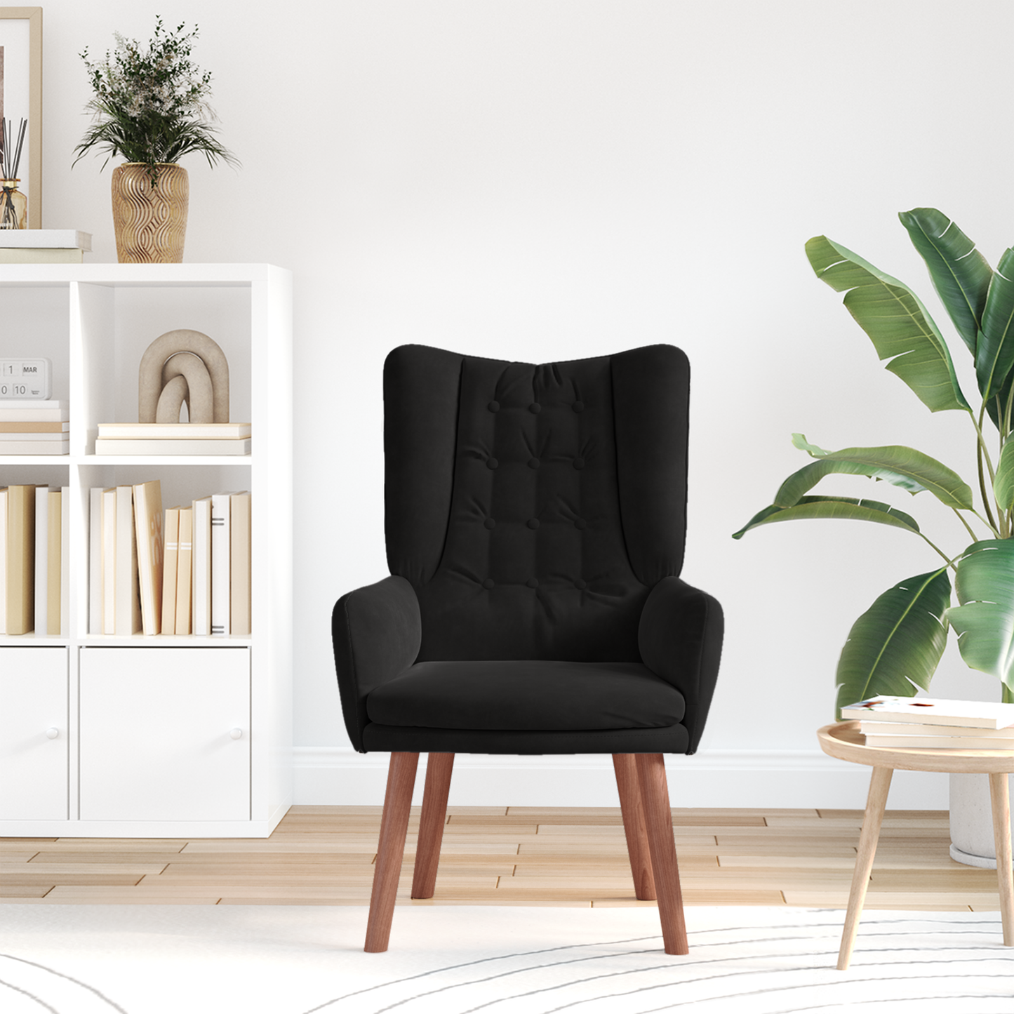 Relaxing Chair Black Velvet