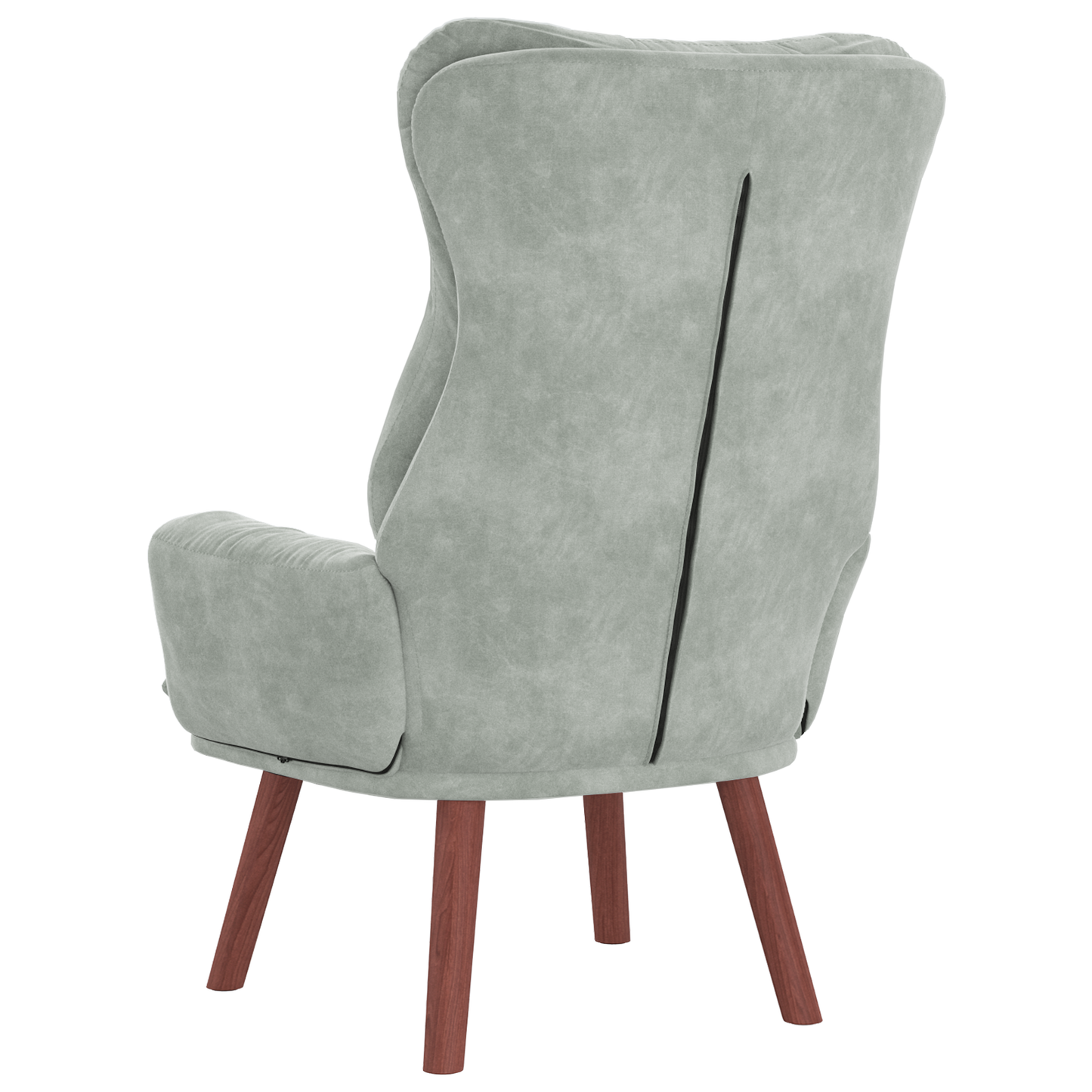 Relaxing Chair Light Grey Velvet