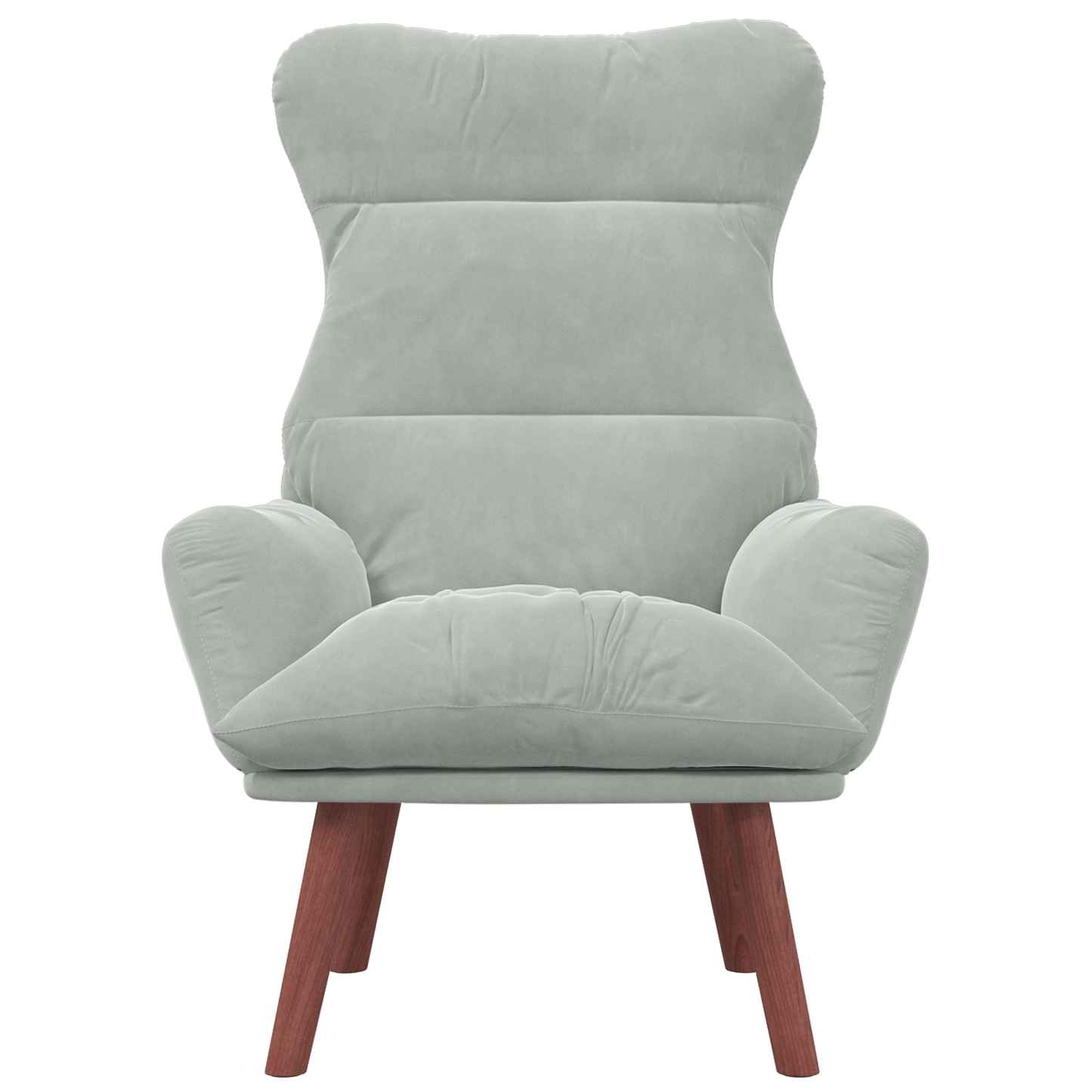 Relaxing Chair Light Grey Velvet