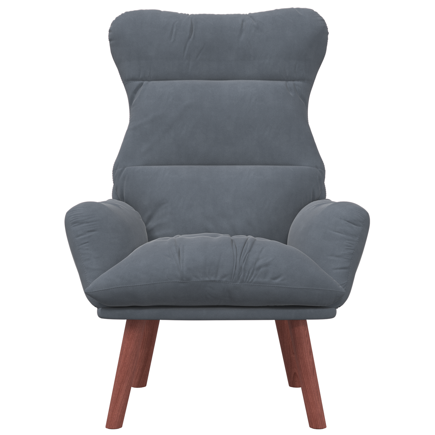 Relaxing Chair Dark Grey Velvet