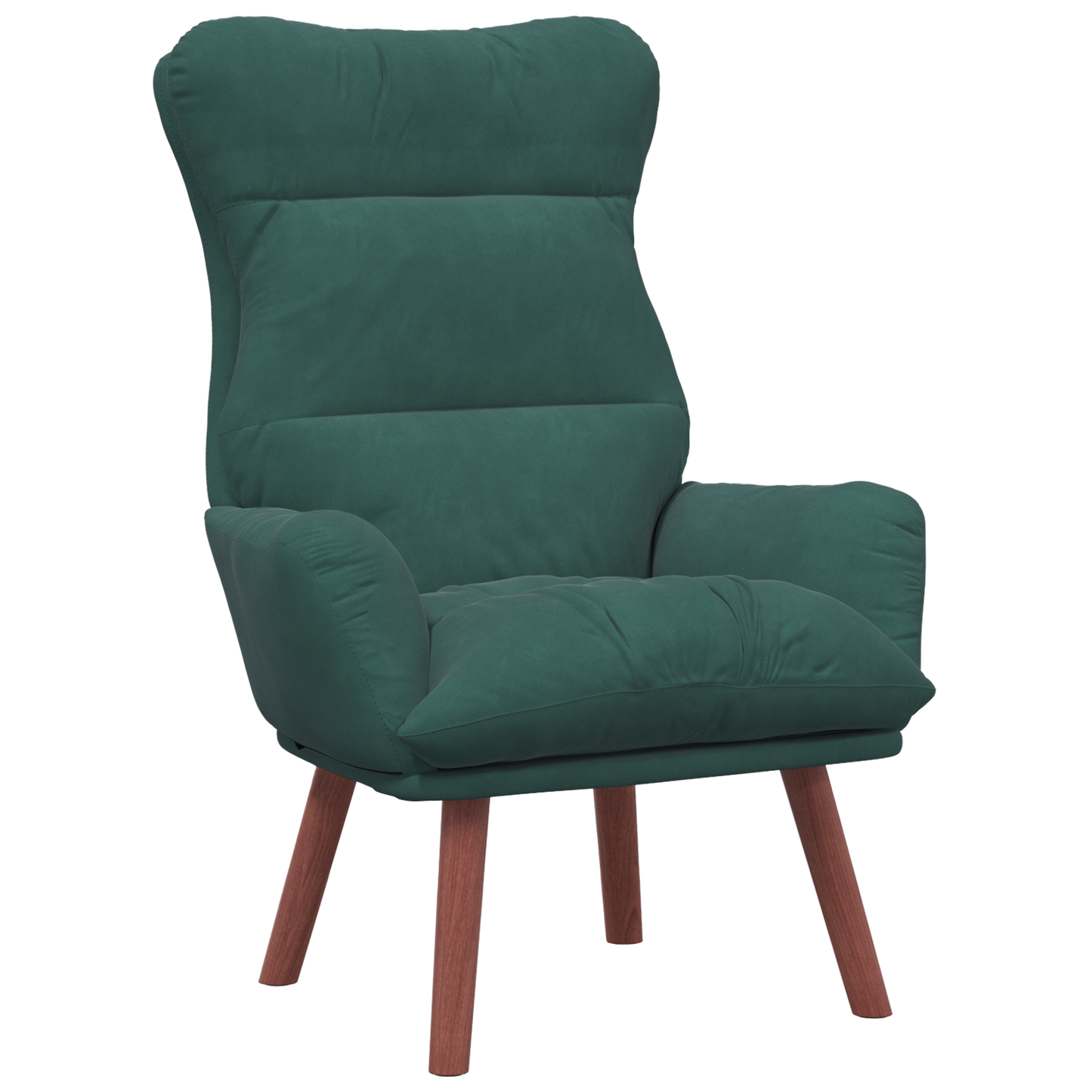 Relaxing Chair Dark Green Velvet