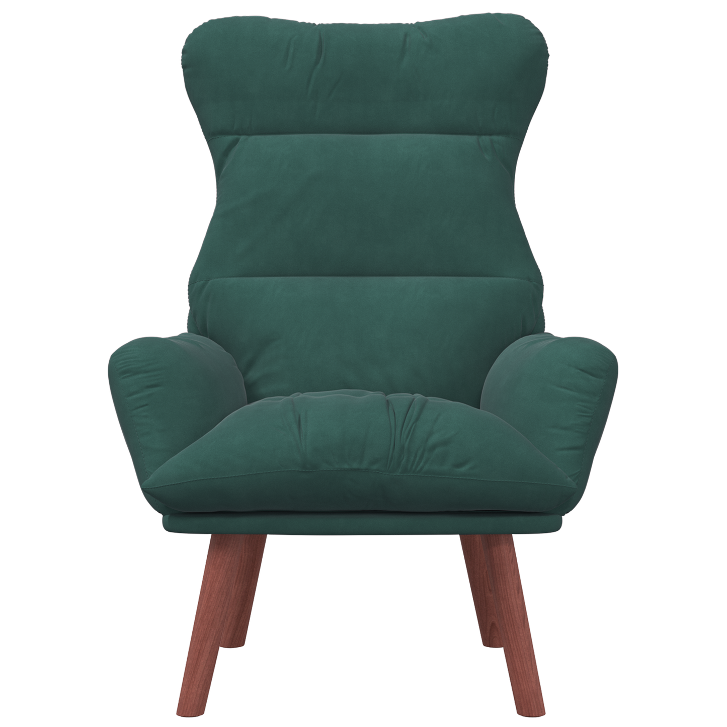 Relaxing Chair Dark Green Velvet